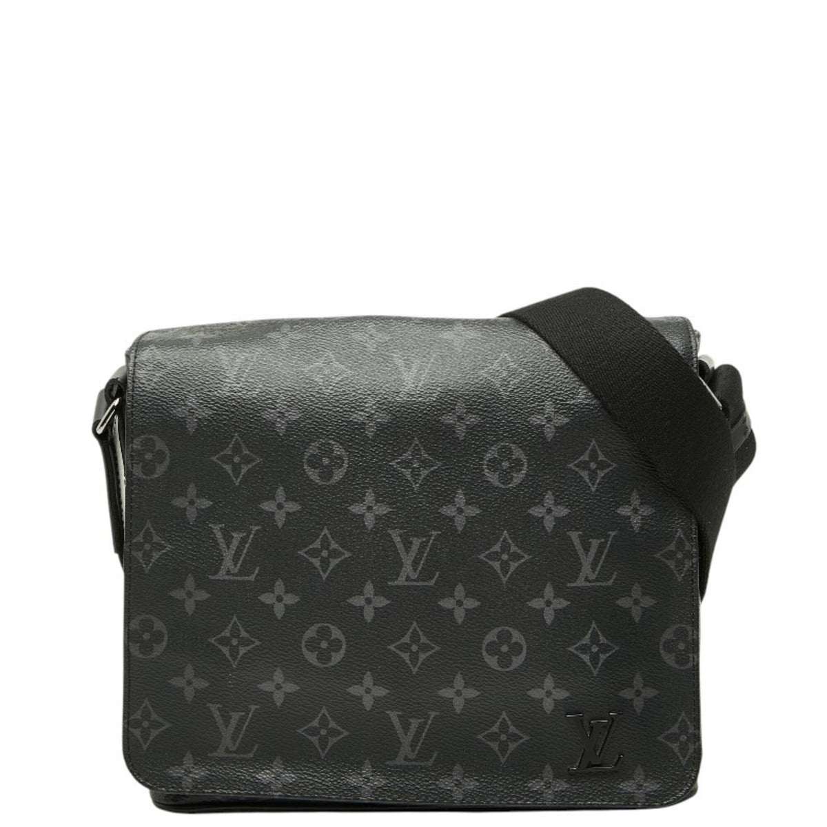 Louis Vuitton Monogram Eclipse Black Pvc Leather Shoulder Bag (Pre-Owned)