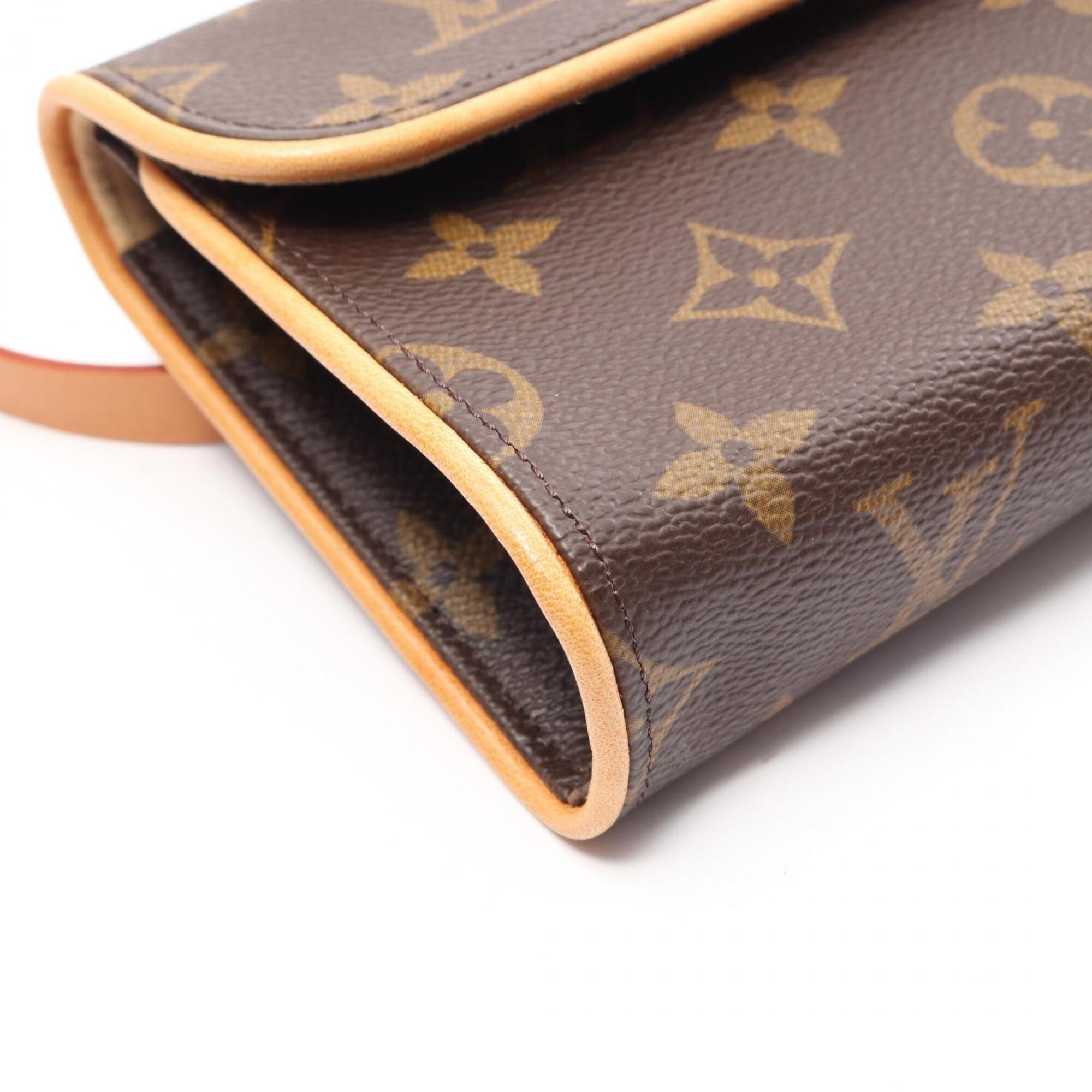 Louis Vuitton Brown Coated Canvas Pvc Monogram Leather Fanny Pack Handbag Sling Bag (Pre-Owned)