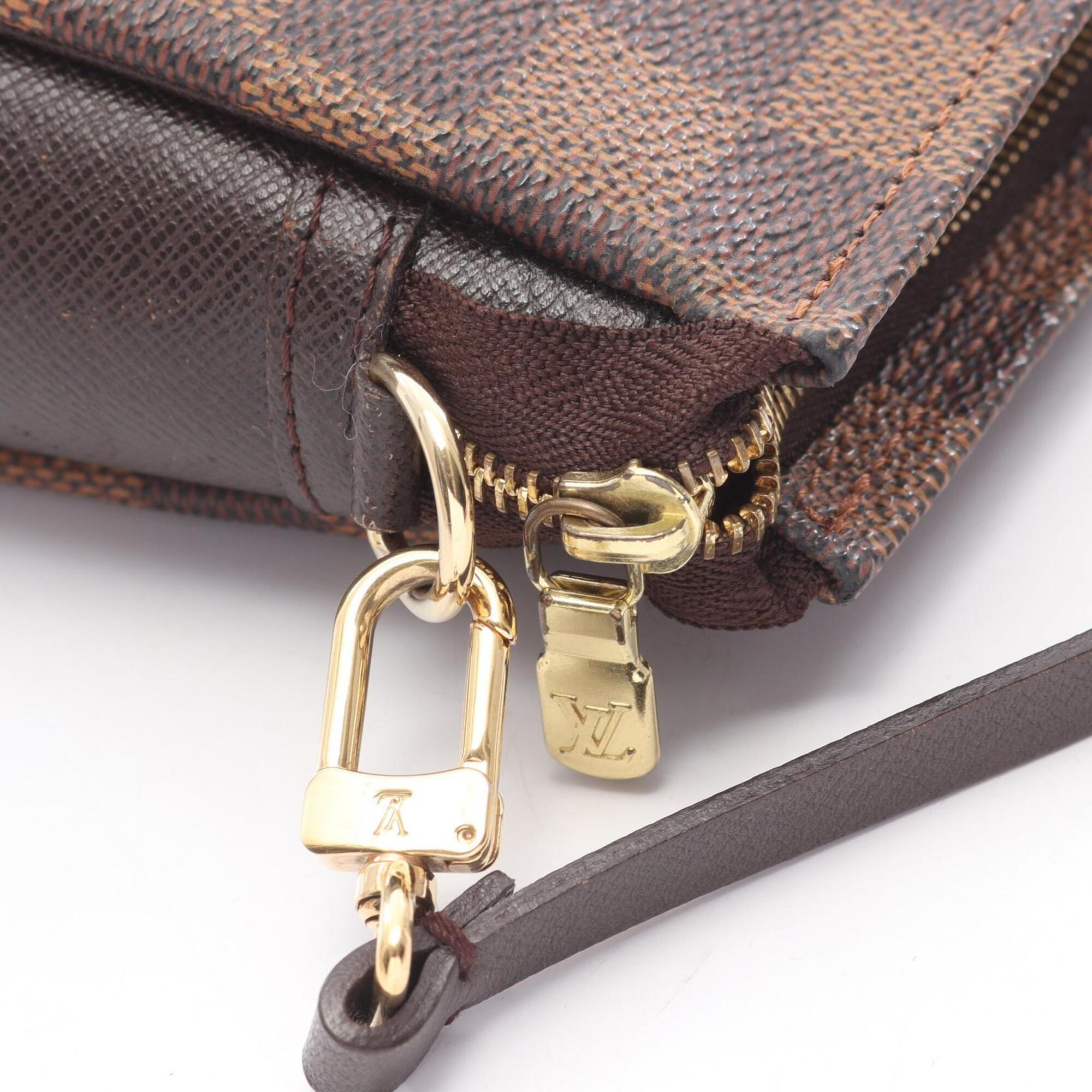 Louis Vuitton Brown Damier Canvas Coated Canvas Damier Canvas Leather Handbag (Pre-Owned)