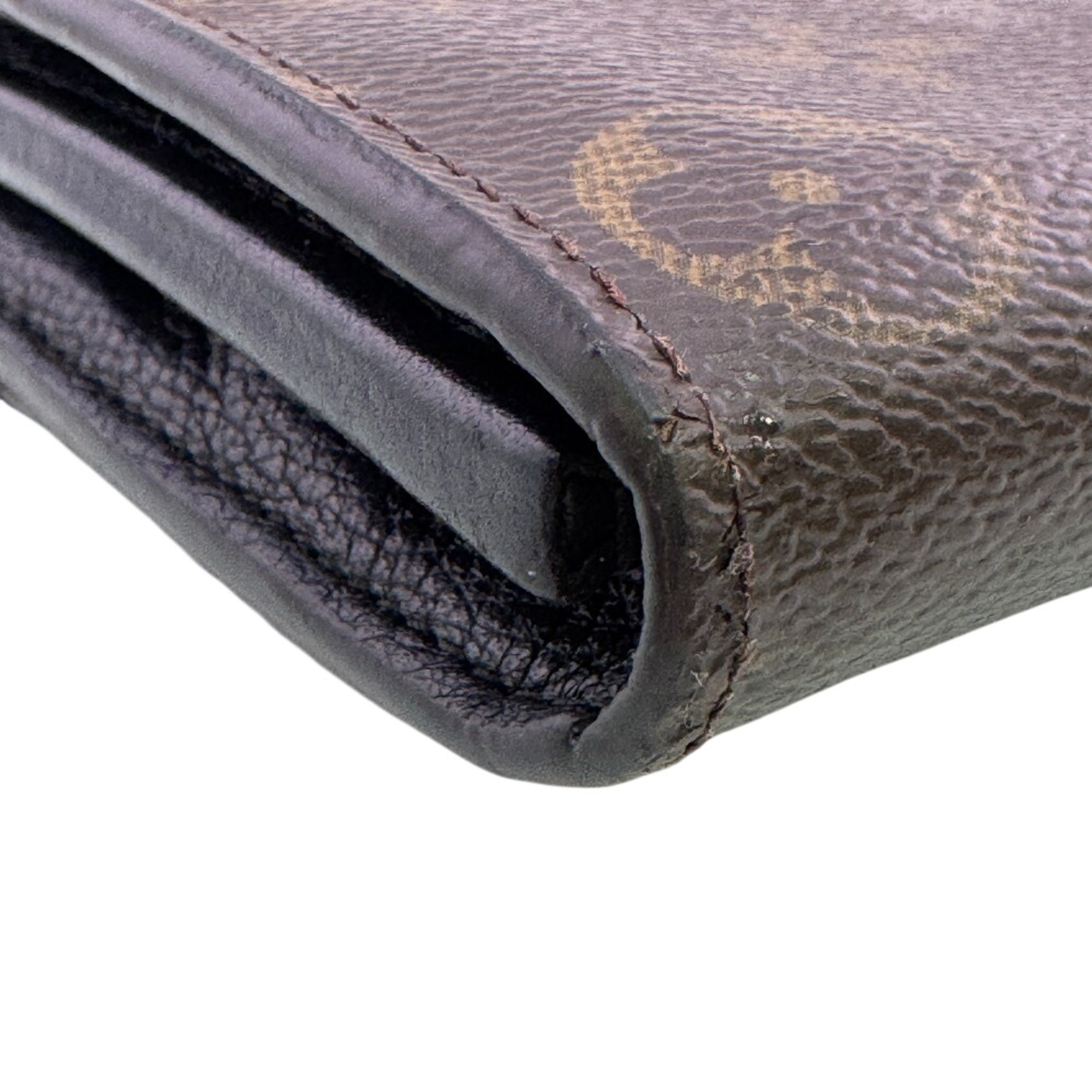 Louis Vuitton Black Brown Monogram Monogram Leather (Pre-Owned)