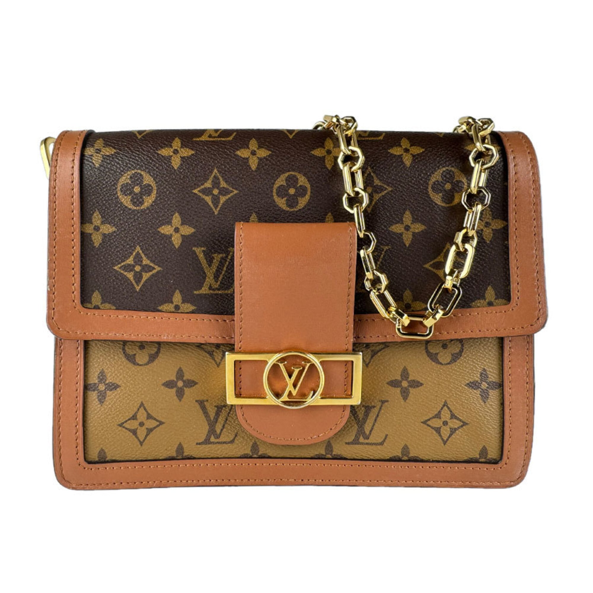 Louis Vuitton Brown Monogram Reverse Monogram Reverse Shoulder Bag (Pre-Owned)