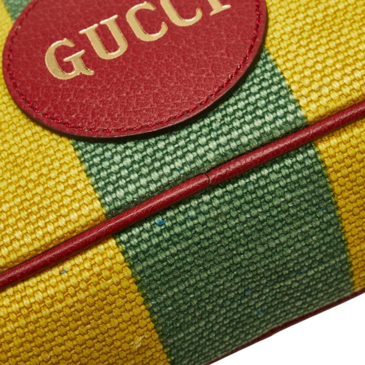 Gucci Multi-Color Canvas Leather Sling Bag (Pre-Owned)
