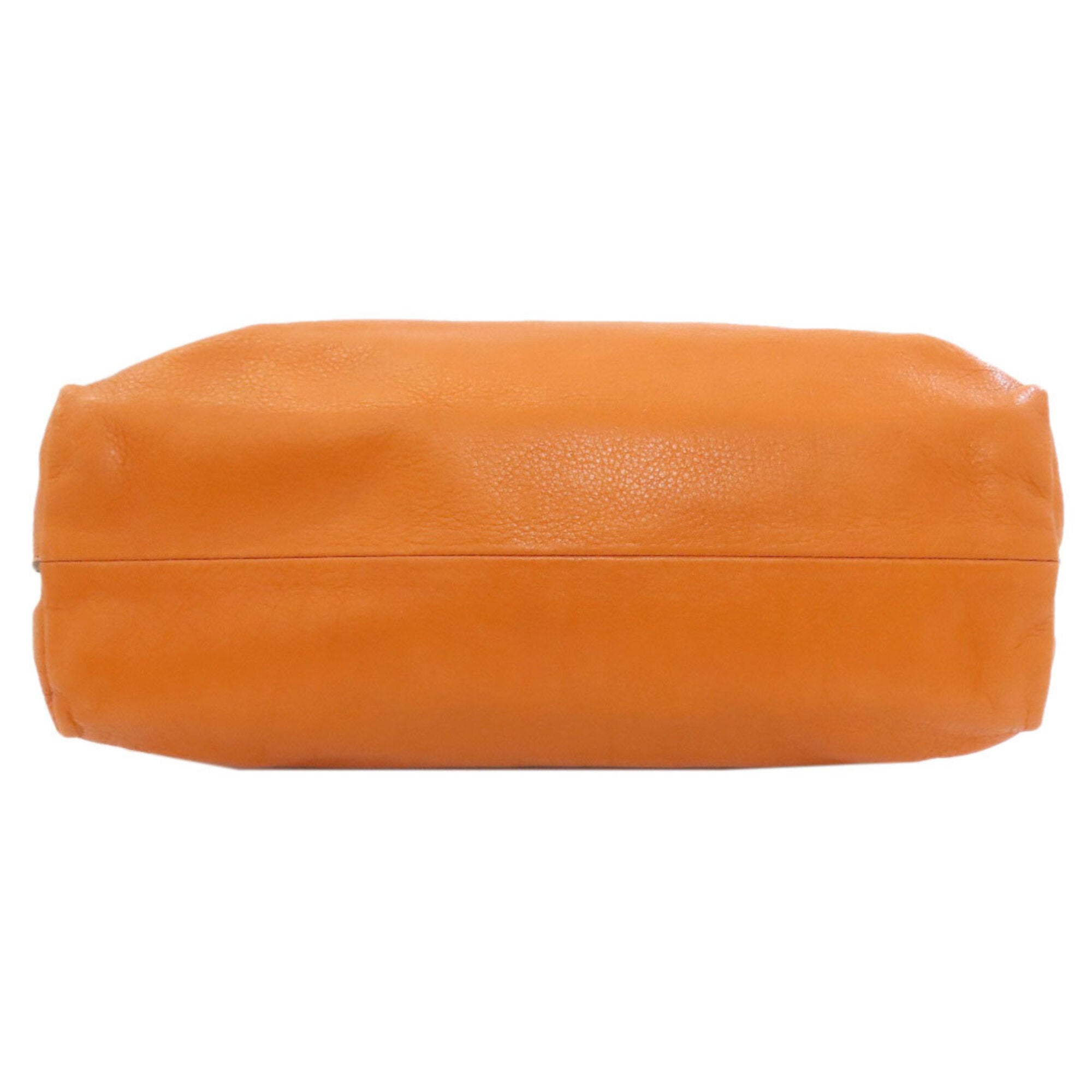 Tod's Orange Leather Tote Bag (Pre-Owned)
