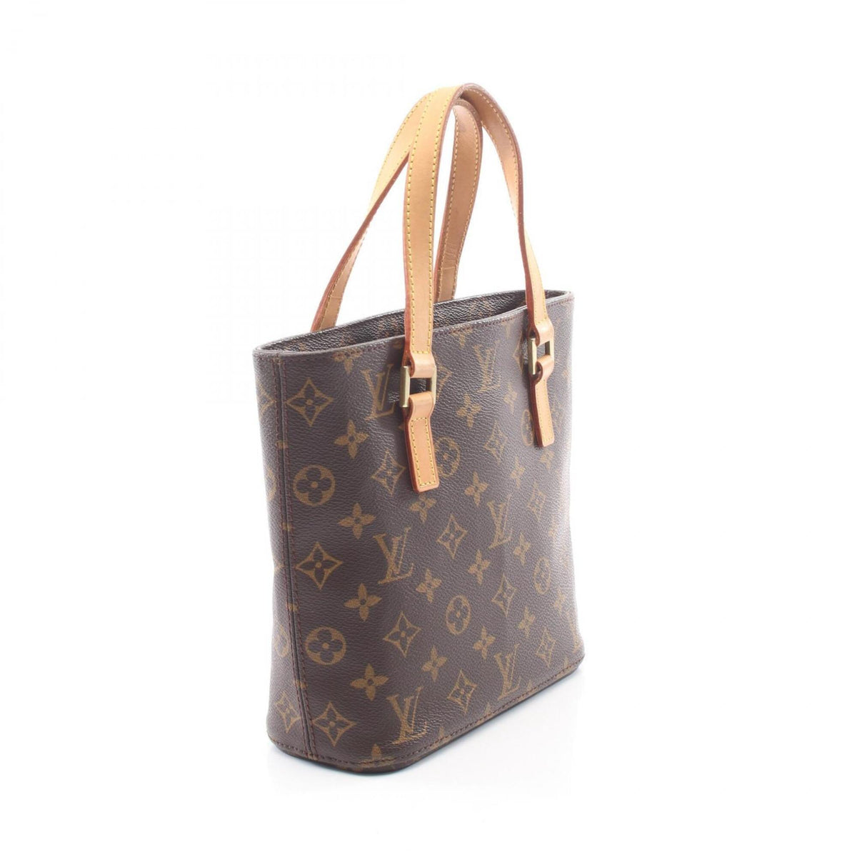Louis Vuitton Brown Coated Canvas Leather Handbag (Pre-Owned)