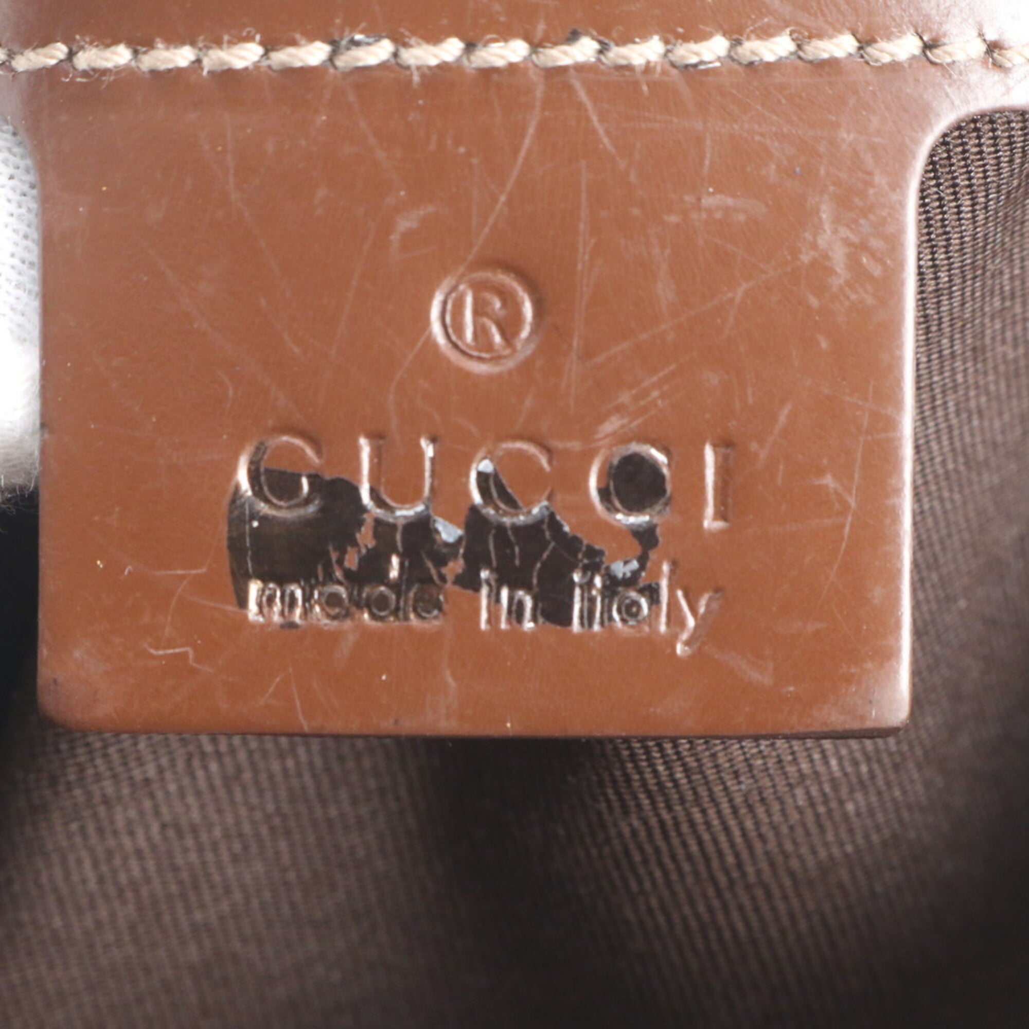 Gucci Brown Gg Supreme Handbag Tote Bag (Pre-Owned)