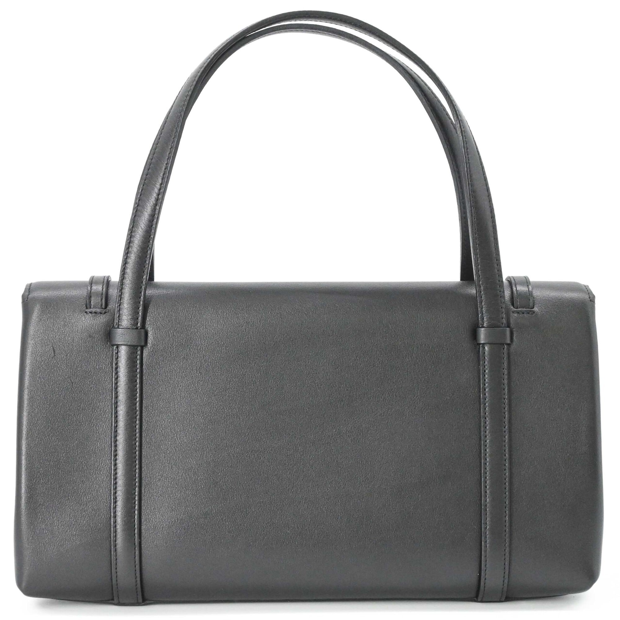 Cartier Black Leather Handbag (Pre-Owned)