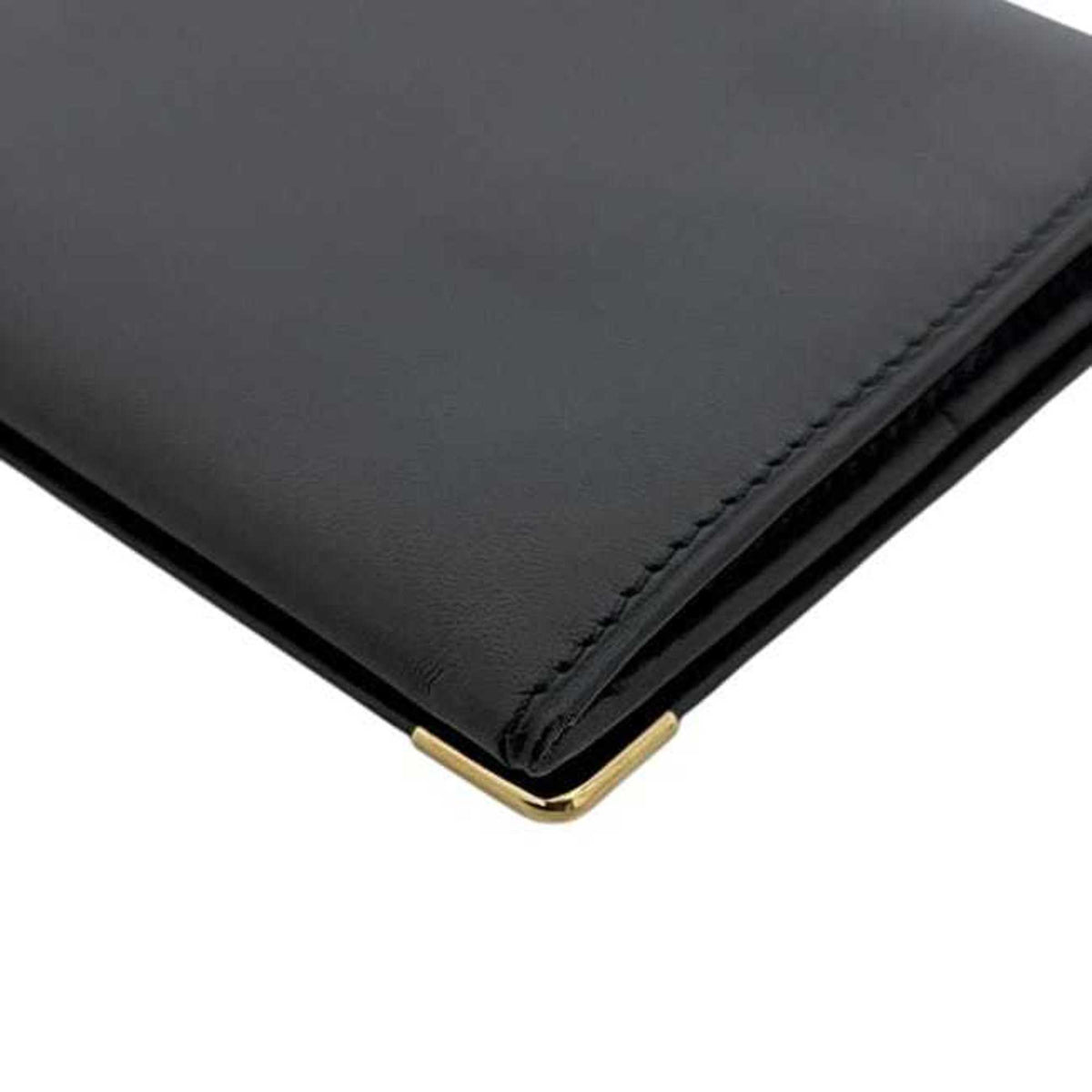 Dunhill Black Leather Long Wallet (Bi-Fold) (Pre-Owned)