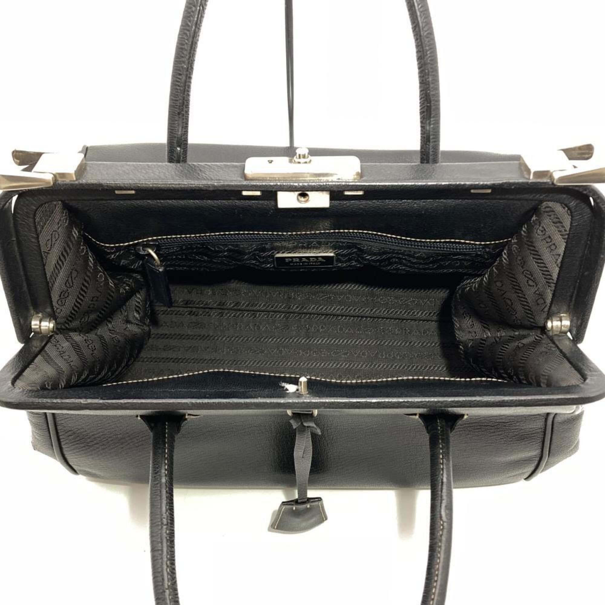 Prada Black Leather Handbag (Pre-Owned)