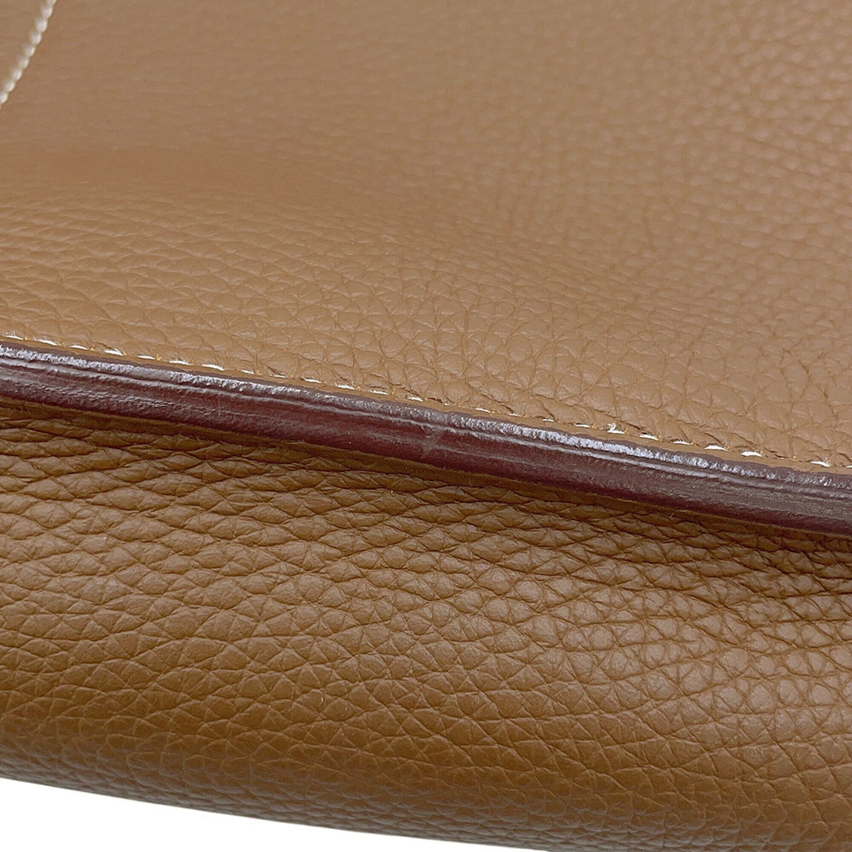 Hermes Kara Alezan Taurillon Clemence Leather Handbag (Pre-Owned)
