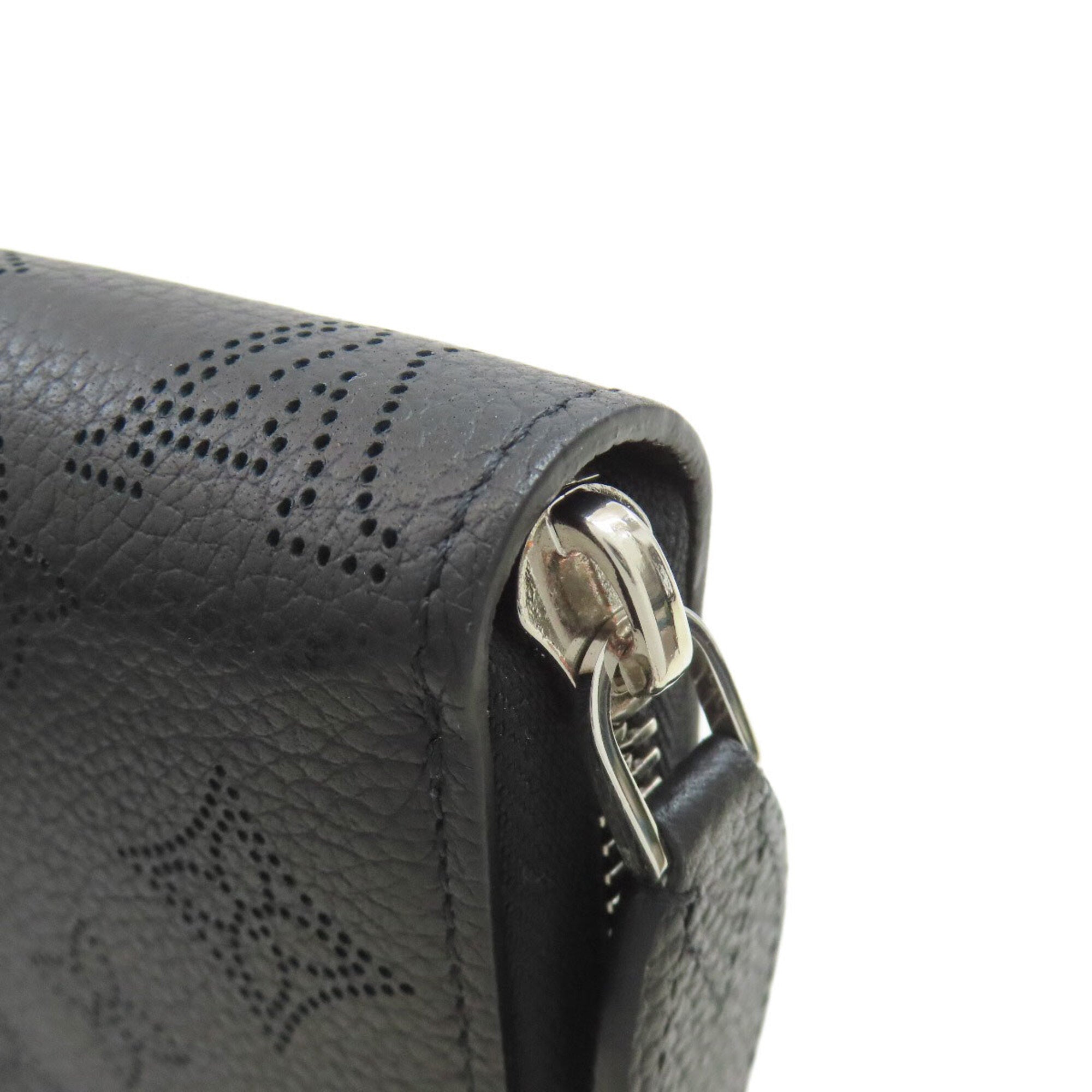 Louis Vuitton Mahina Noir Mahina Leather Long Wallet (Bi-Fold) (Pre-Owned)