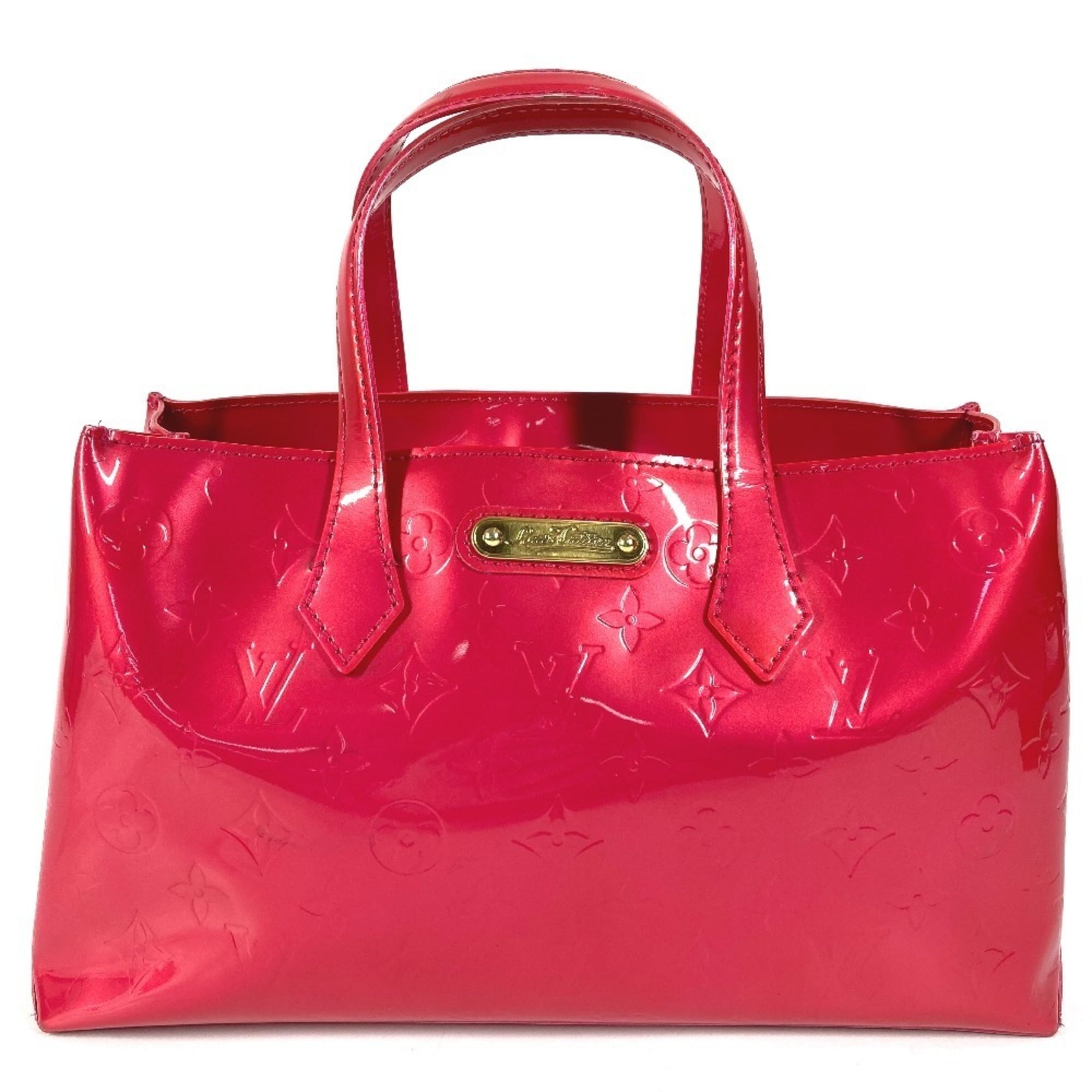 Louis Vuitton Galle Pink Rose Pop Monogram Vernis Handbag Tote Bag (Pre-Owned)