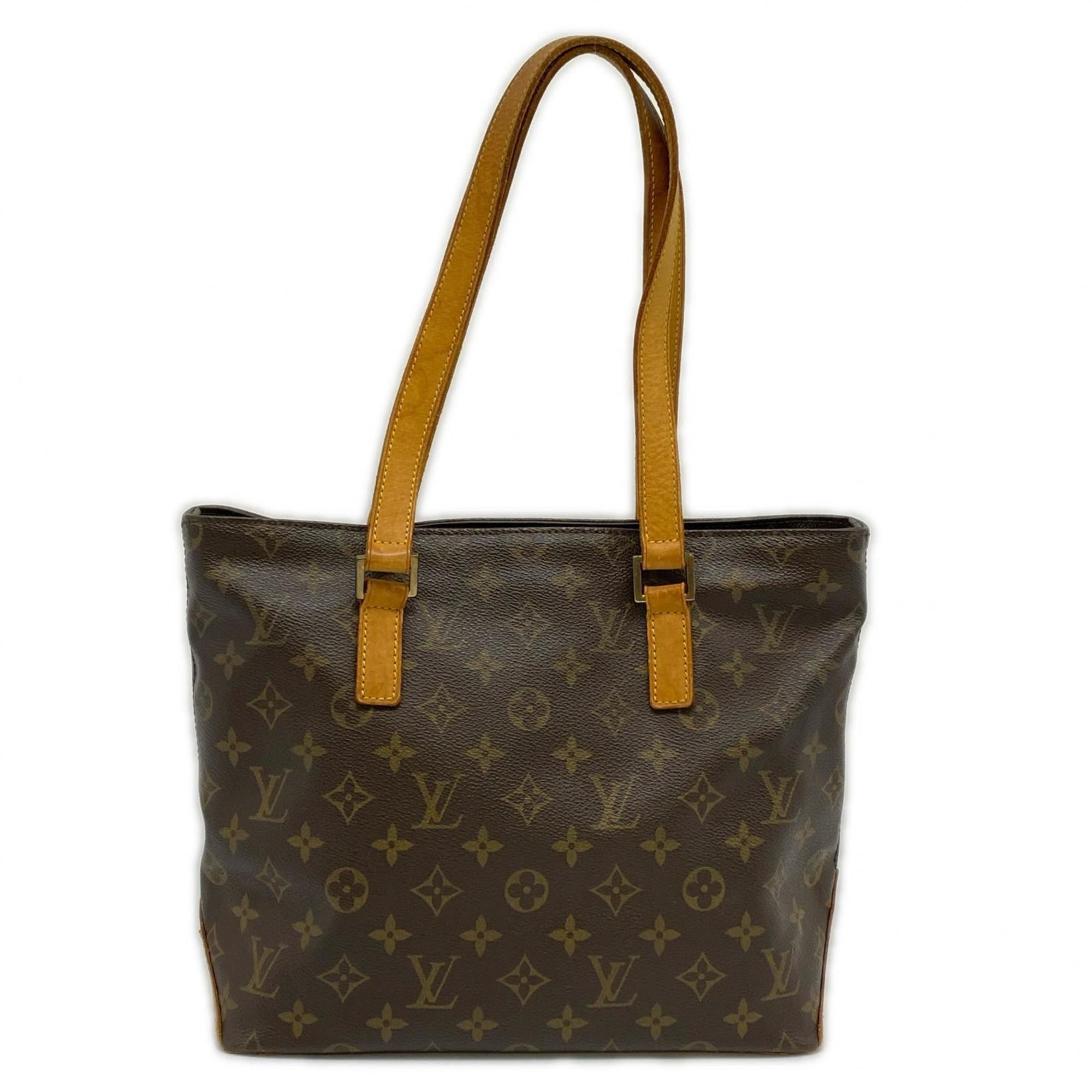 Louis Vuitton Brown Coated Canvas Leather Handbag (Pre-Owned)