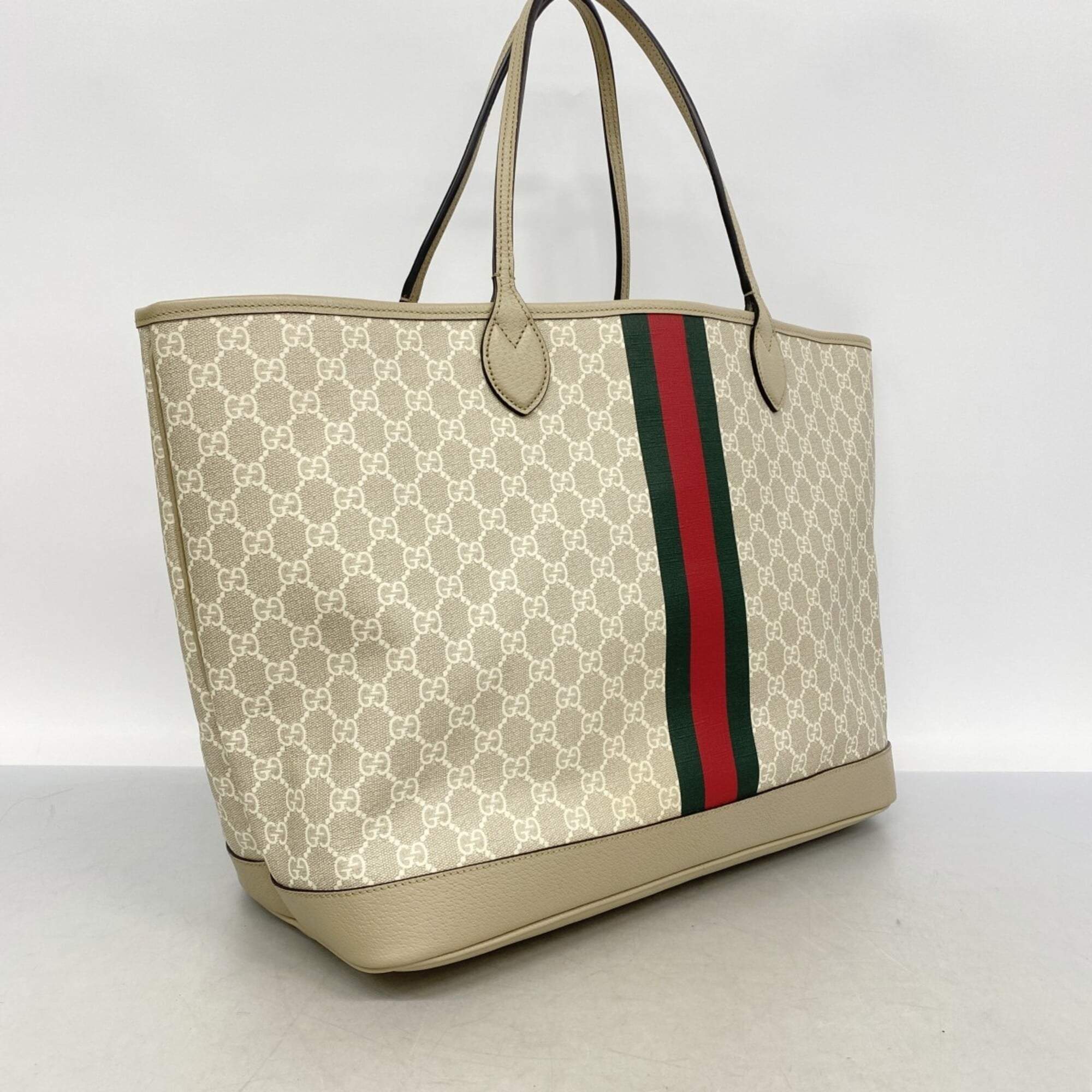 Gucci Beige Pvc Tote Bag (Pre-Owned)
