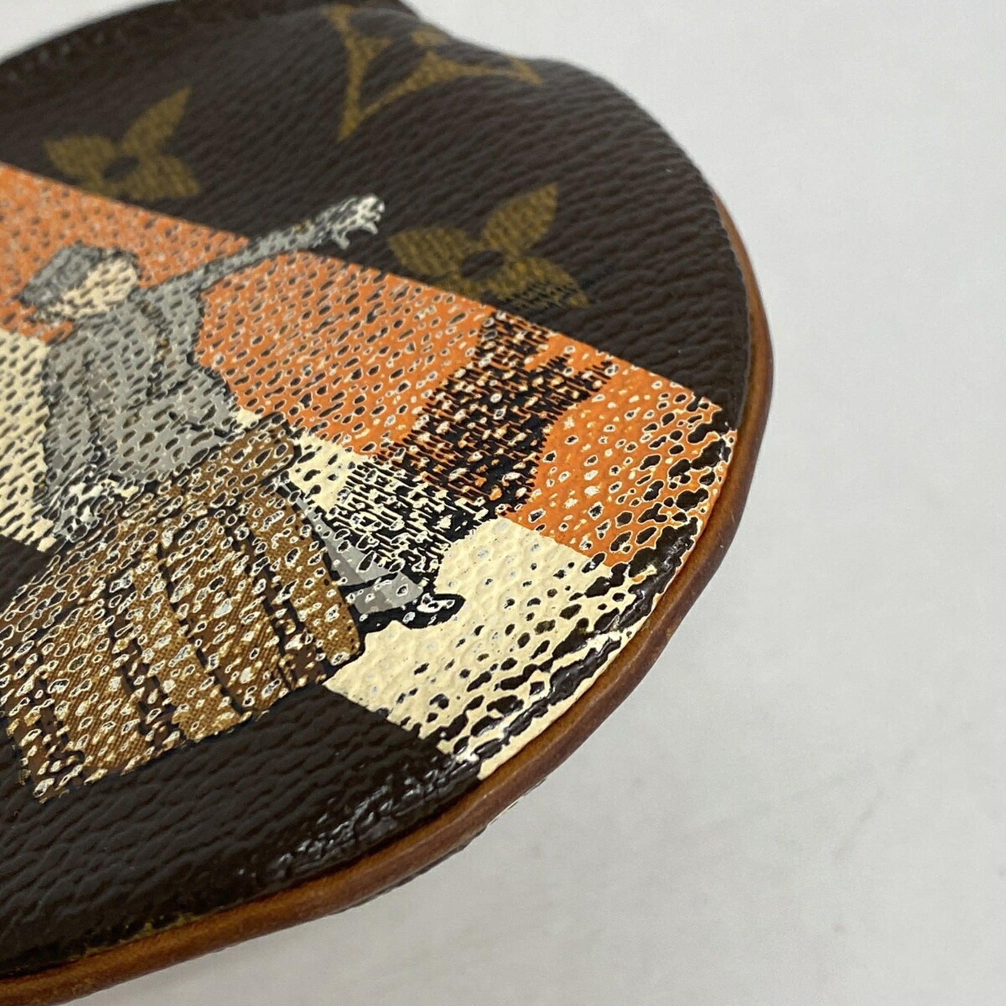 Louis Vuitton Orange Coin Purse/Coin Case (Pre-Owned)
