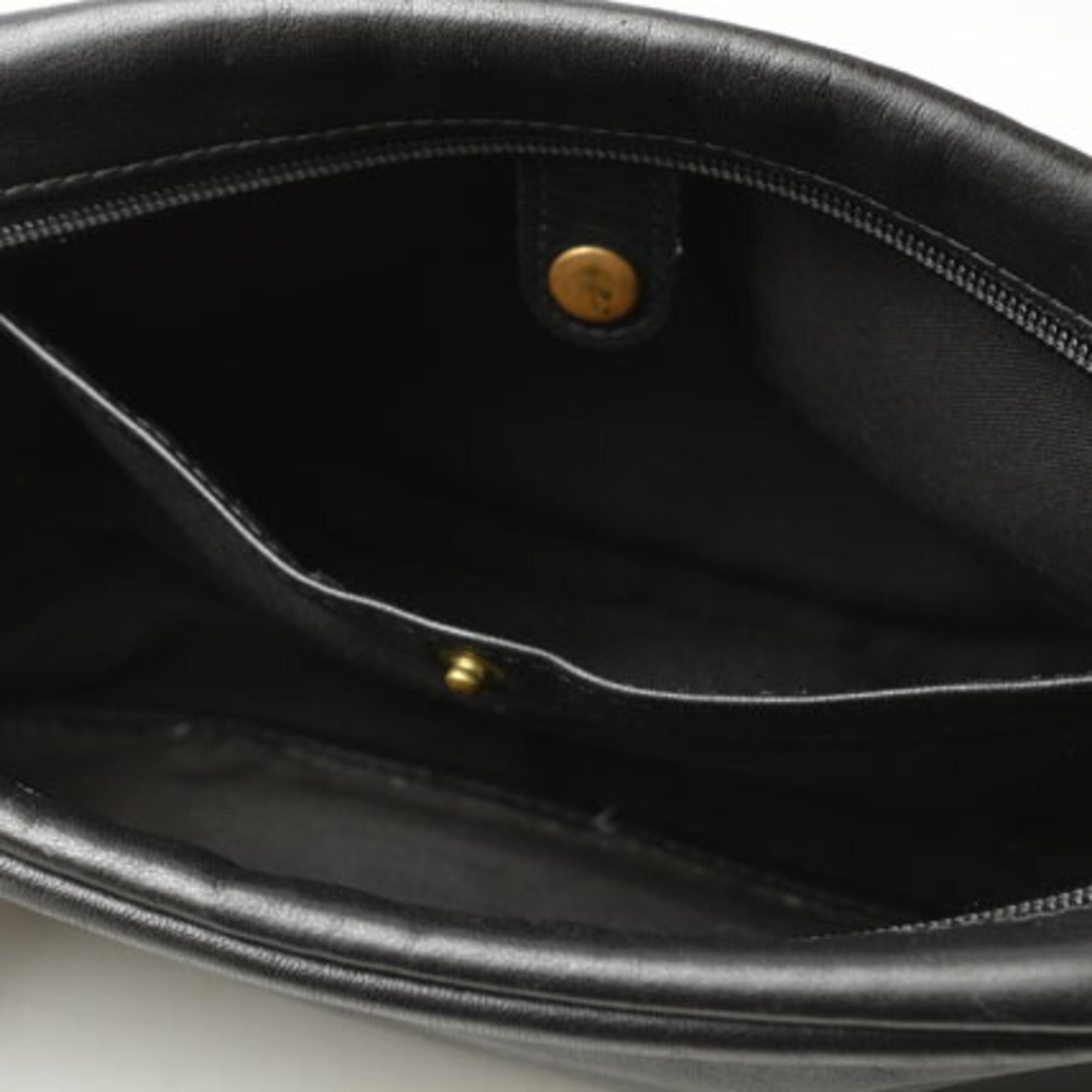 Coach Black Leather Clutch Bag Pouch (Pre-Owned)
