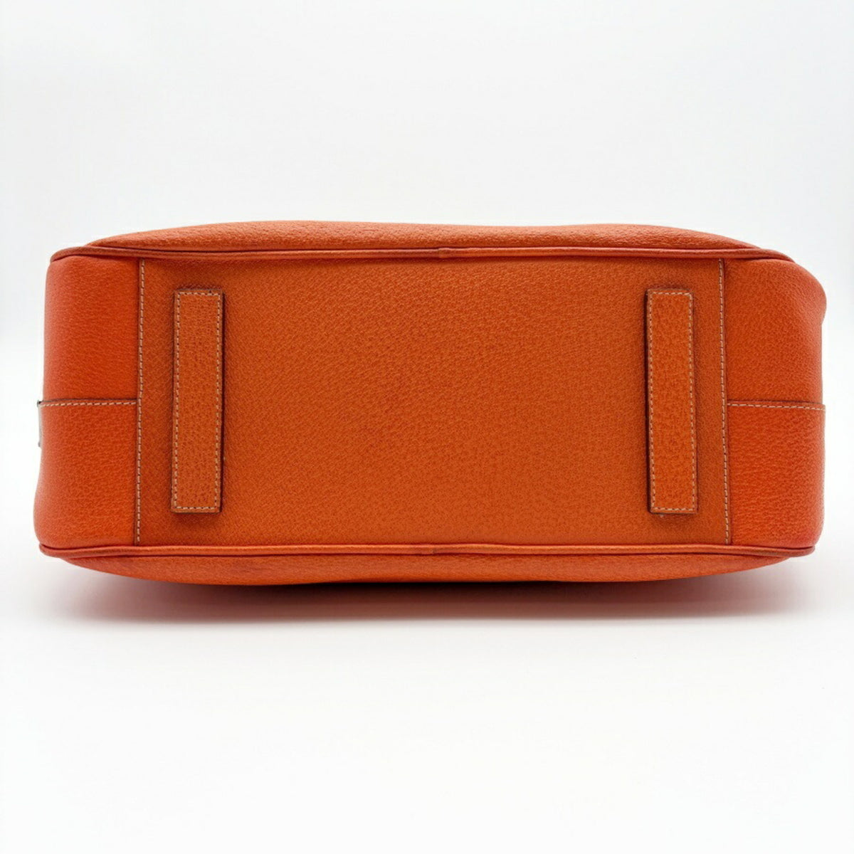 Prada Orange Leather Boston Bag (Pre-Owned)