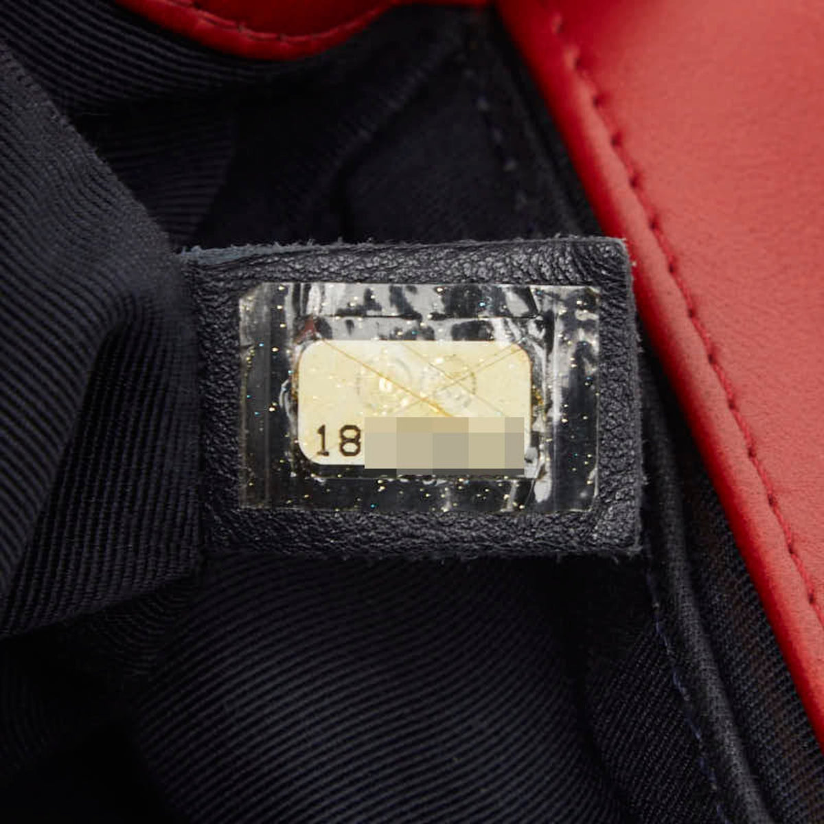 Chanel Red Color Leather Shoulder Bag (Pre-Owned)
