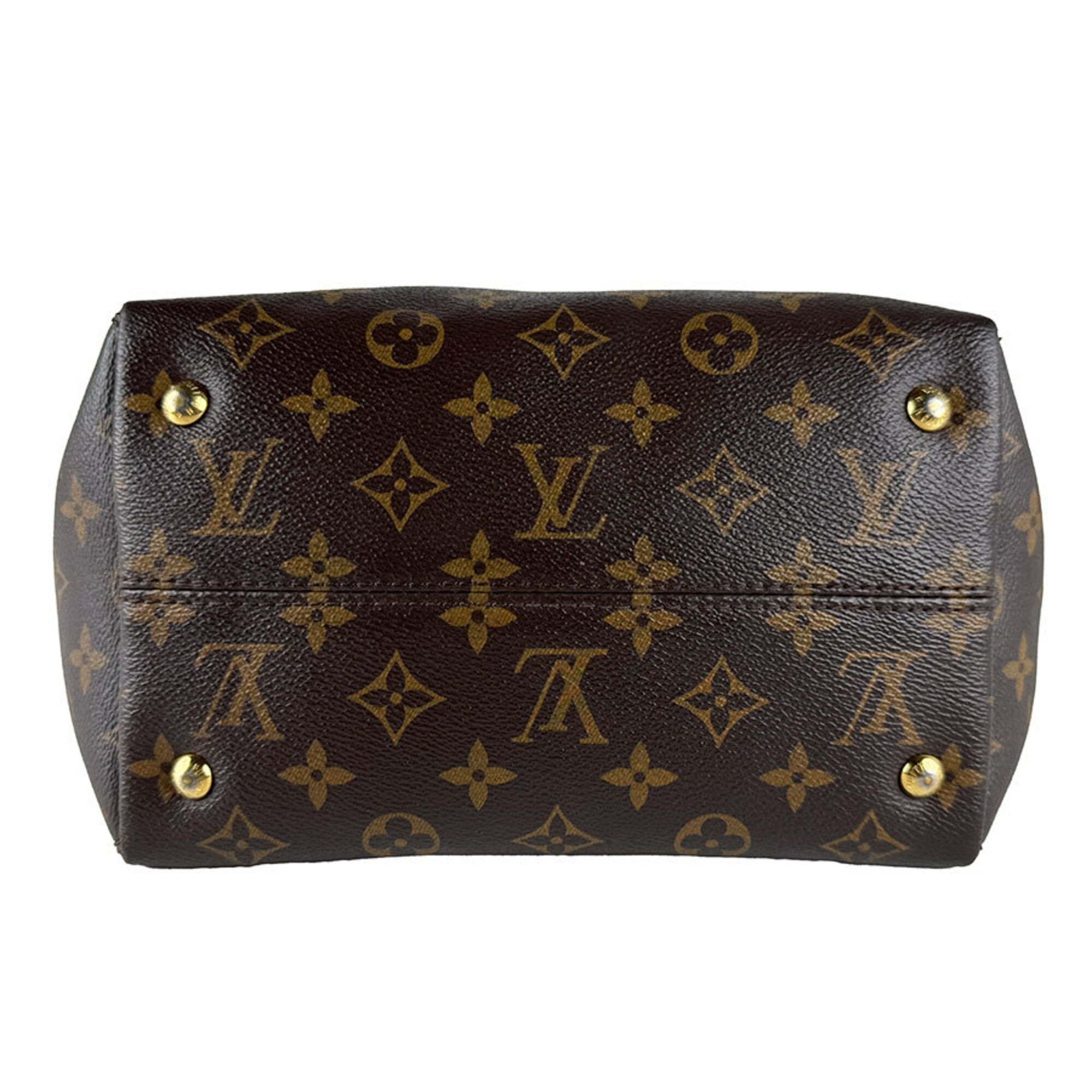 Louis Vuitton Brown Monogram Red Color Monogram Handbag Shoulder Bag (Pre-Owned)
