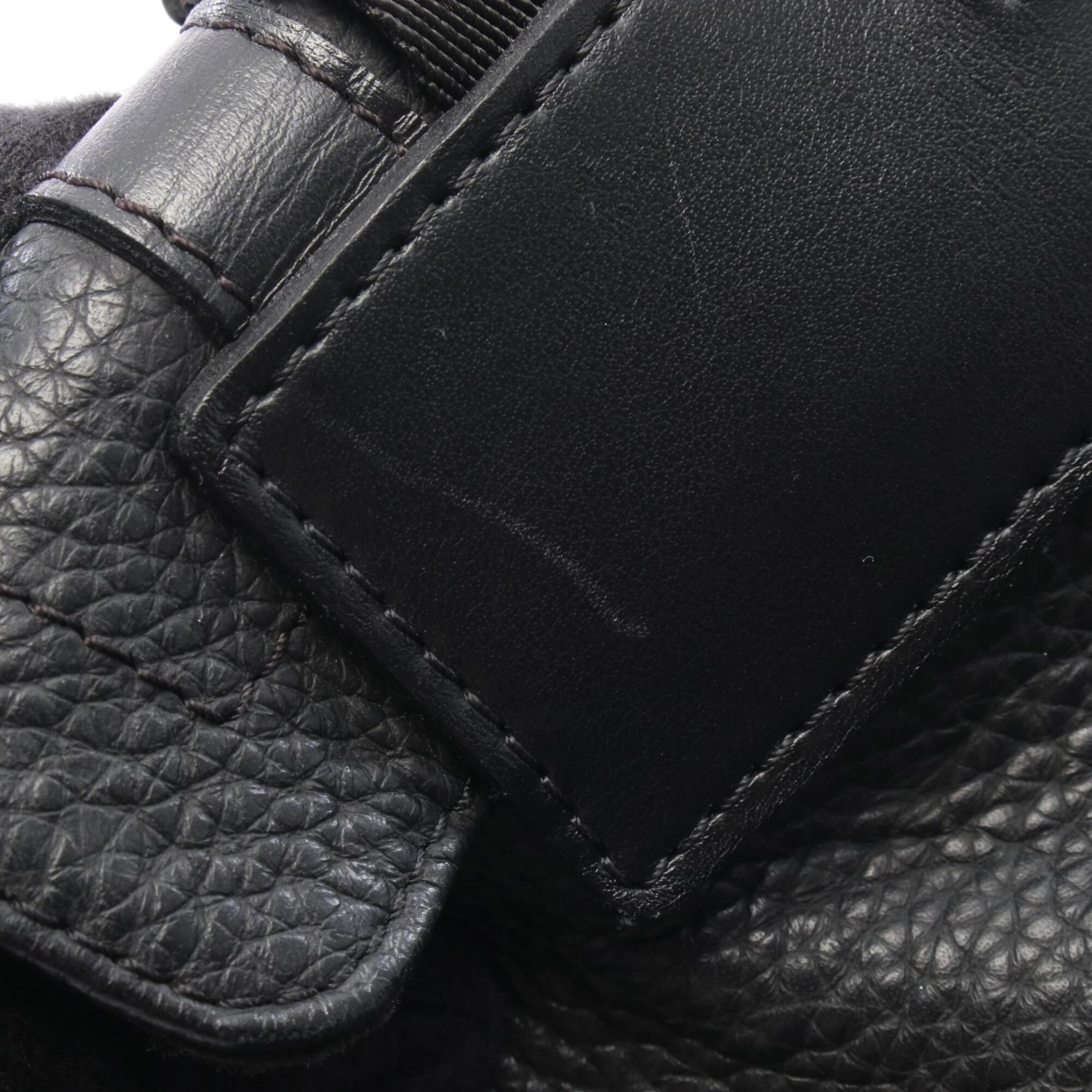 Louis Vuitton Black Noir Leather Backpack (Pre-Owned)