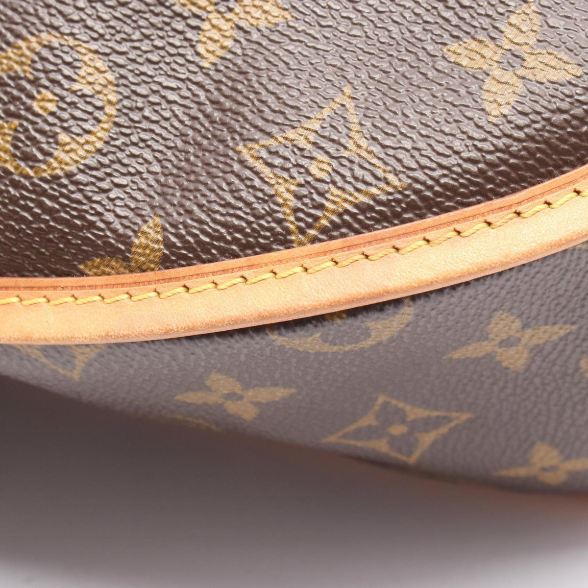 Louis Vuitton Brown Monogram Coated Canvas Leather Handbag Shoulder Bag (Pre-Owned)
