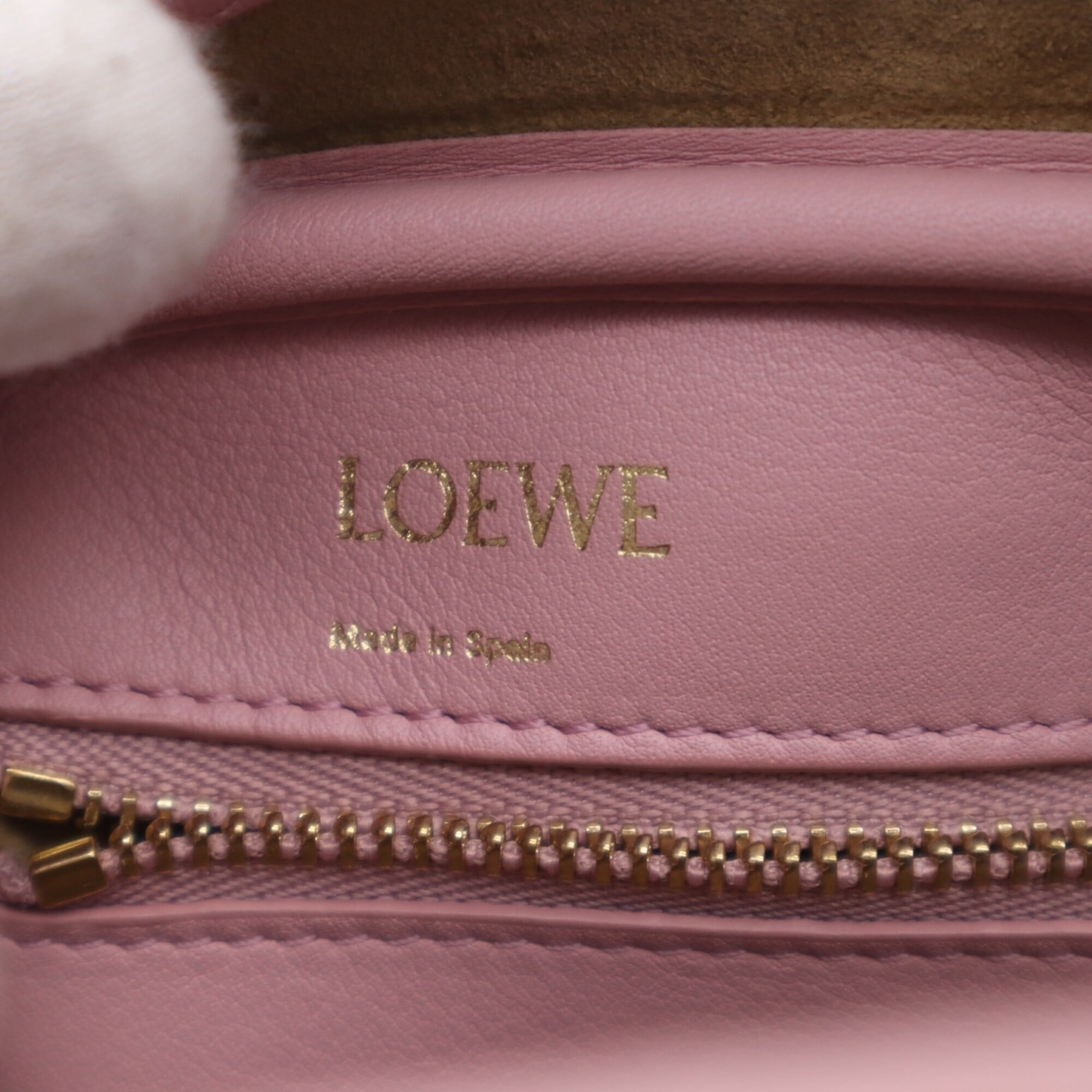 Loewe Amazona Orange Pink Leather Handbag Shoulder Bag (Pre-Owned)