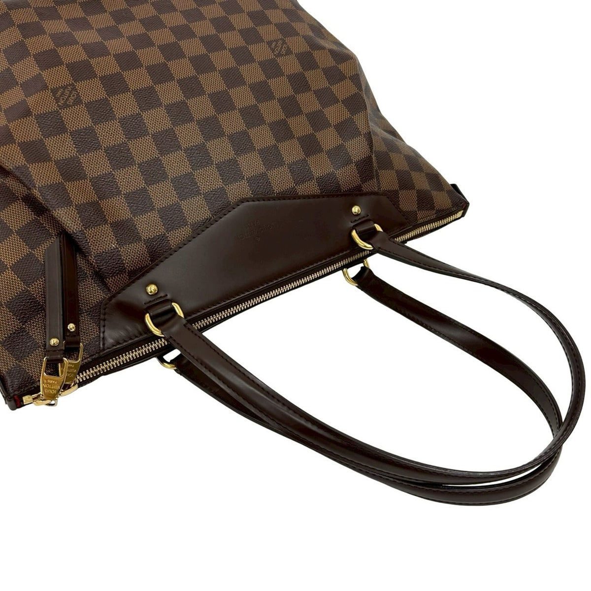 Louis Vuitton Brown Leather Pvc Handbag Shoulder Bag Tote Bag (Pre-Owned)