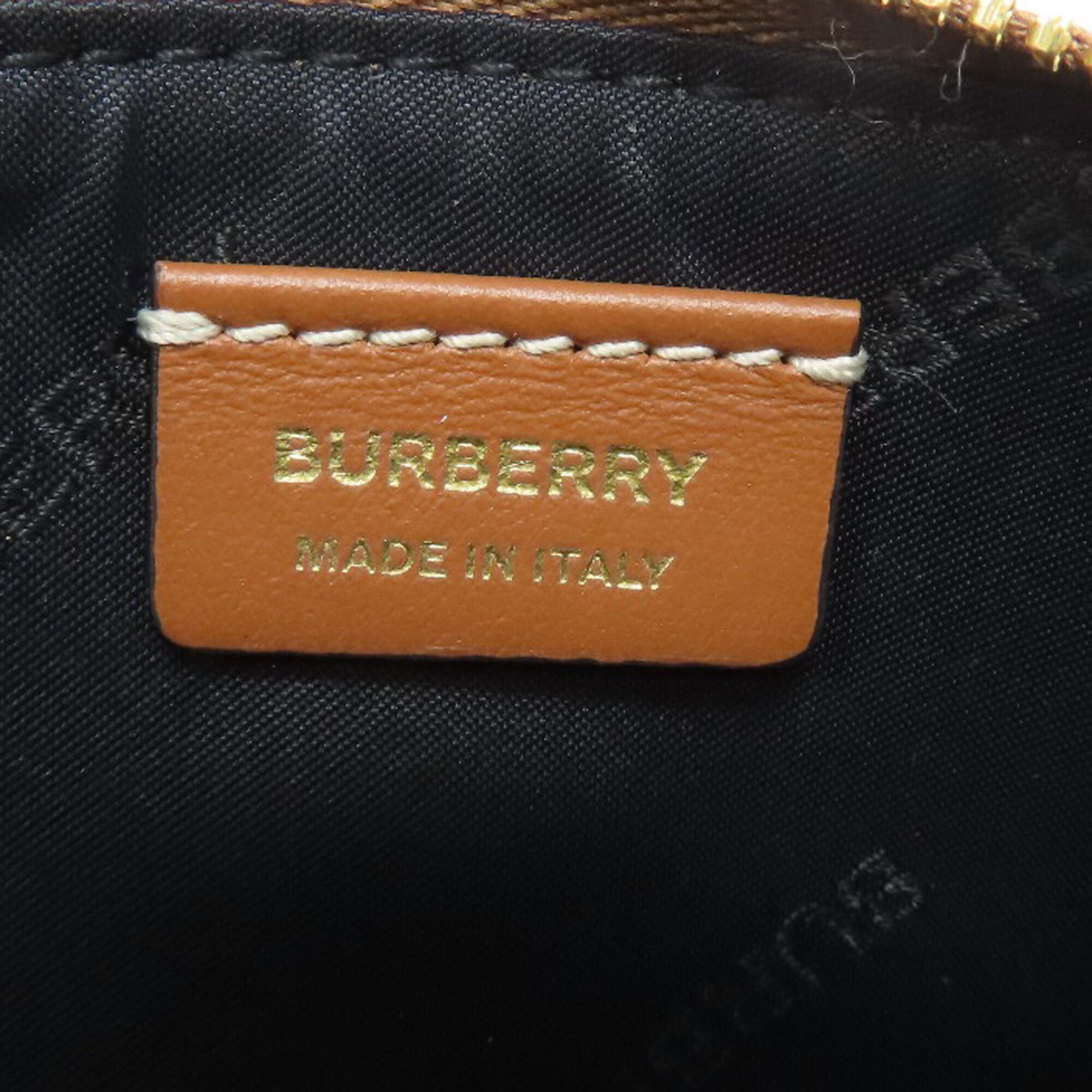 Burberry Beige Leather Coin Purse/Coin Case (Pre-Owned)