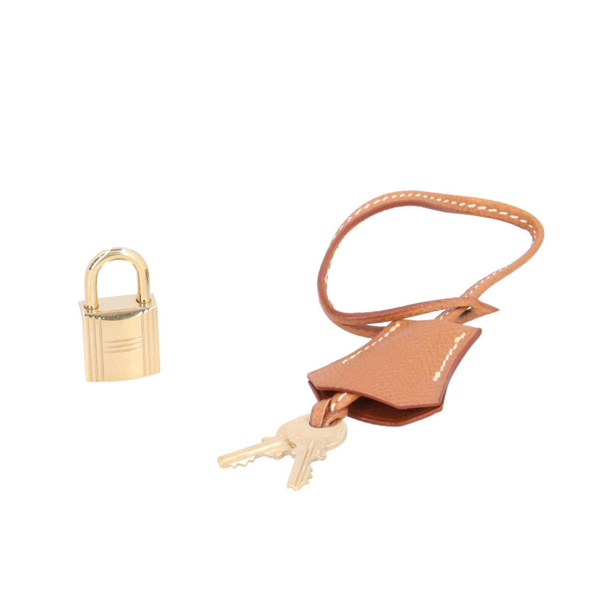 Hermes Brown Gold Togo Leather Handbag (Pre-Owned)