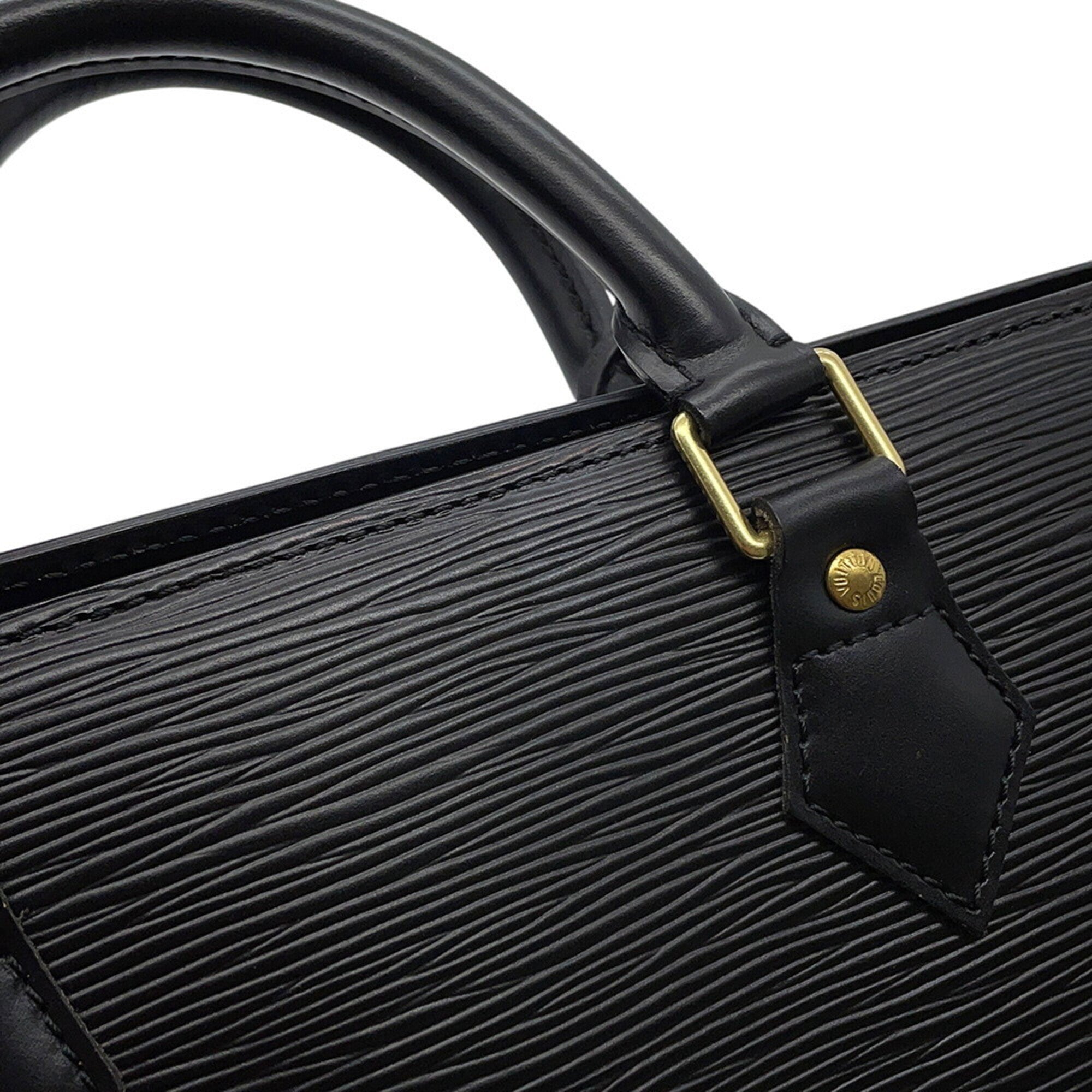 Louis Vuitton Black Noir Epi Leather Handbag (Pre-Owned)