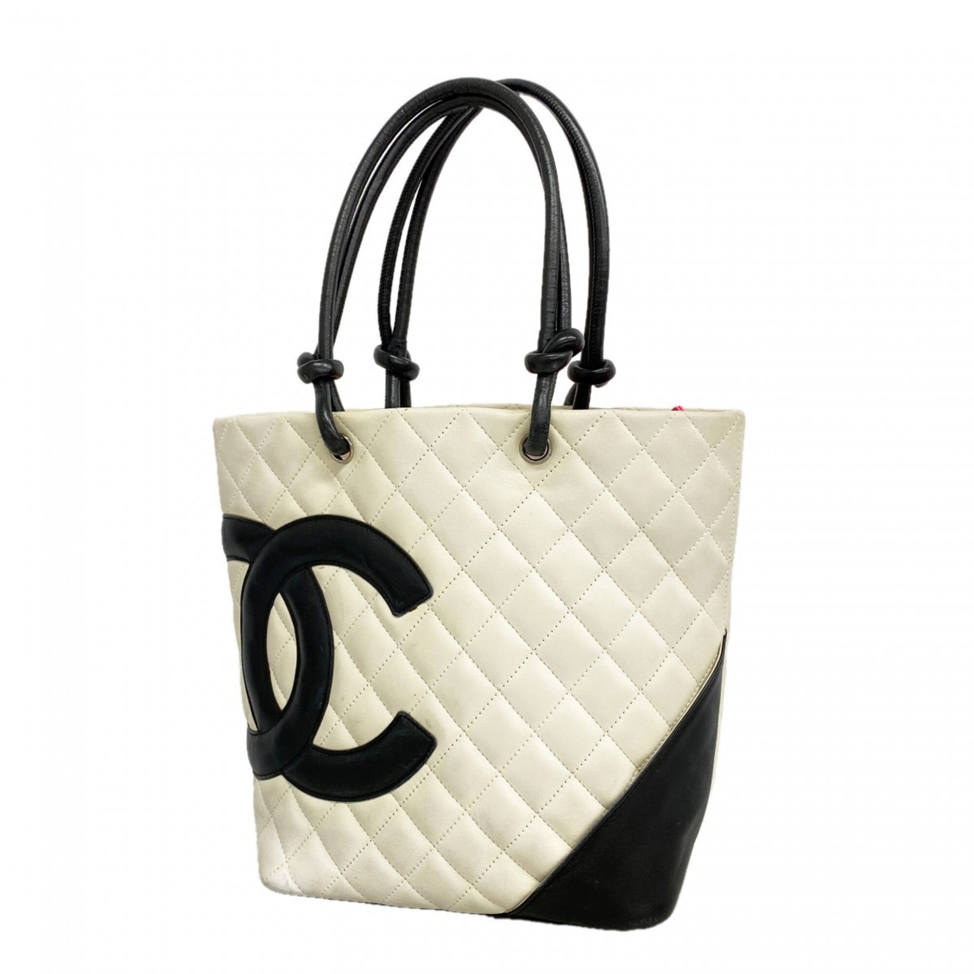 Chanel White Leather Tote Bag (Pre-Owned)