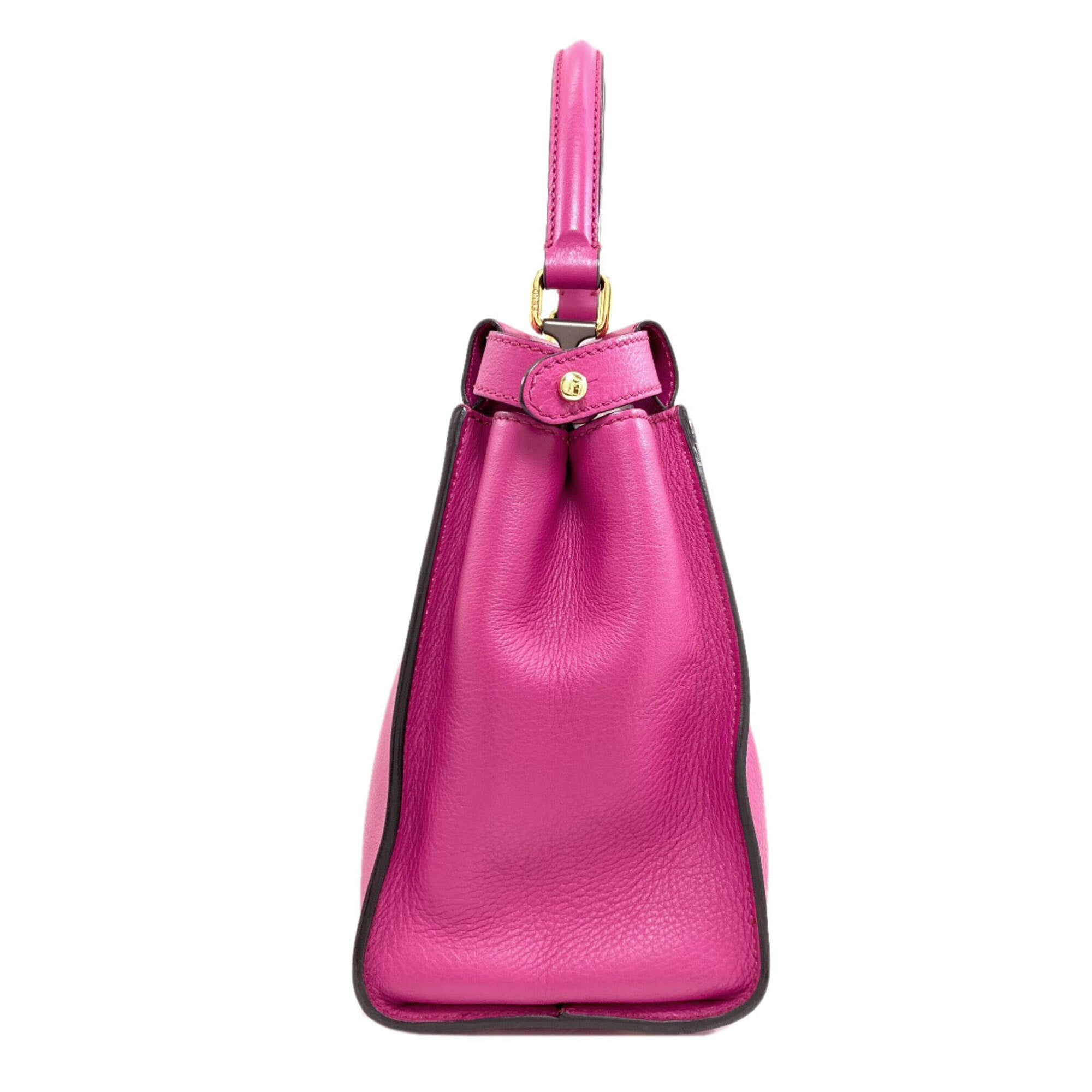 Fendi Pink Leather Handbag (Pre-Owned)
