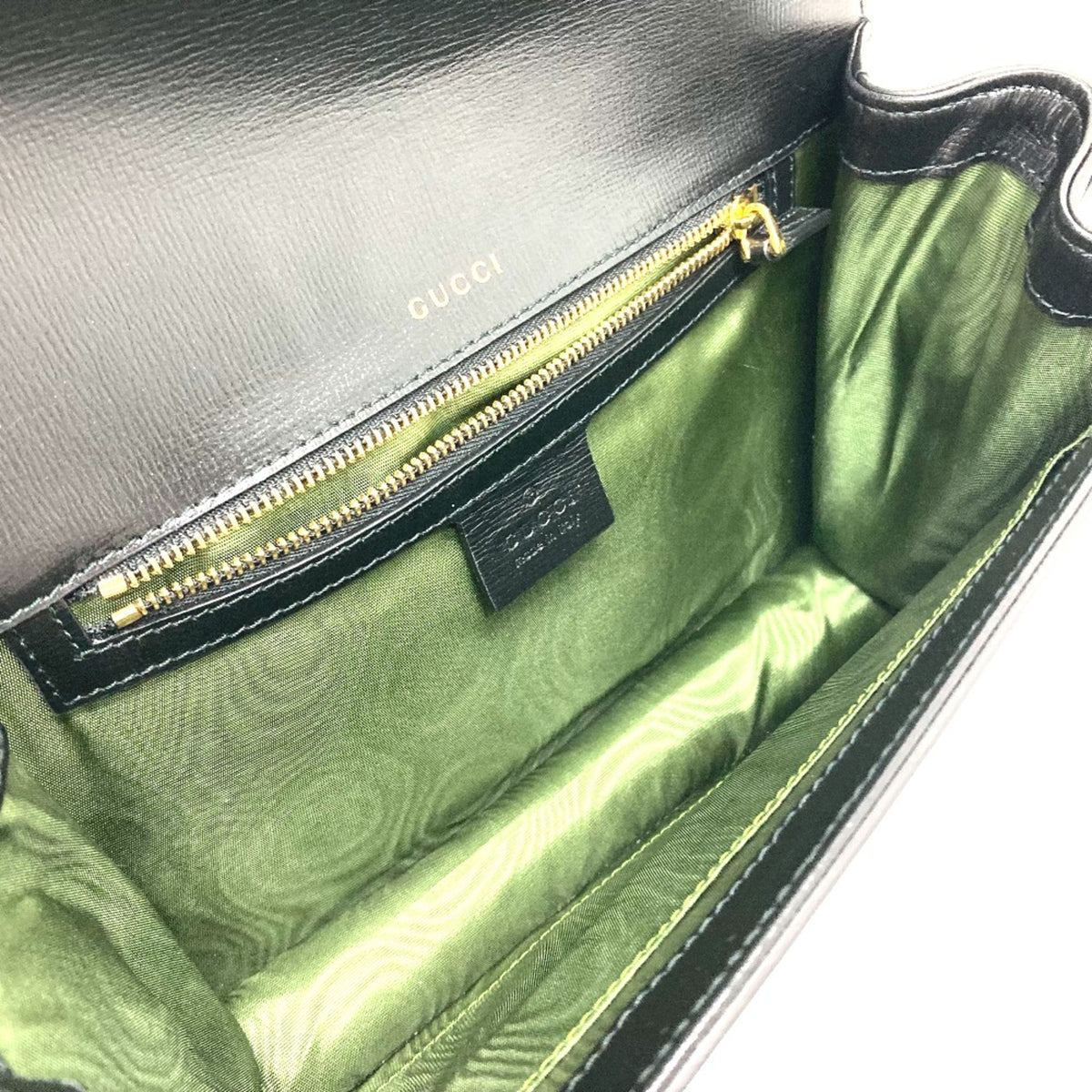 Gucci Black Leather Shoulder Bag (Pre-Owned)