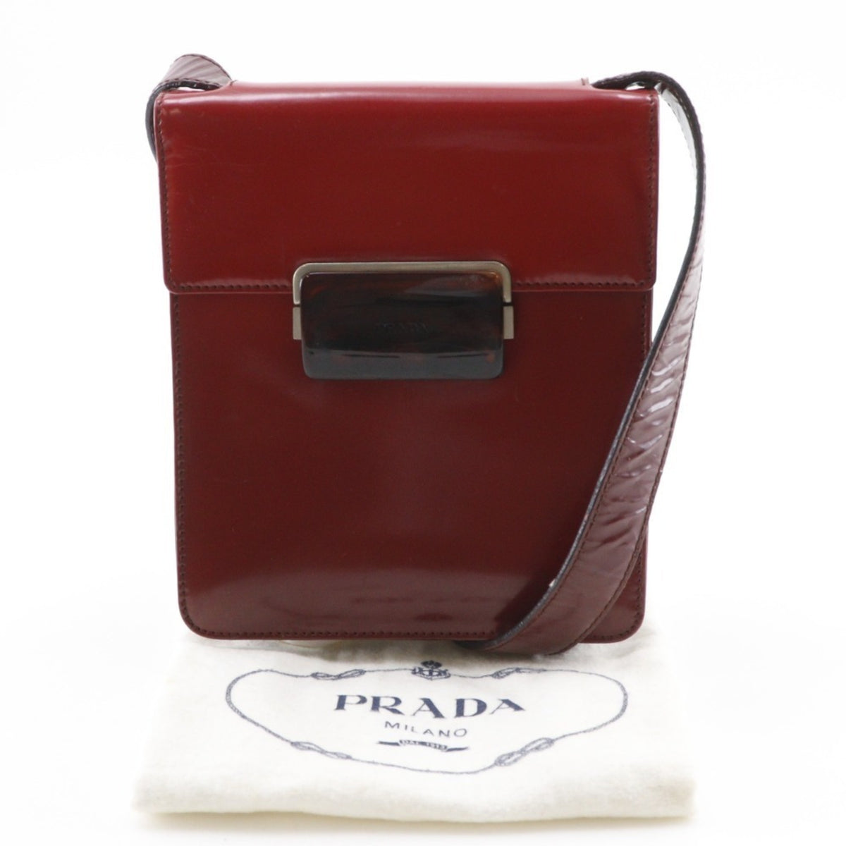 Prada Red Color Shoulder Bag (Pre-Owned)