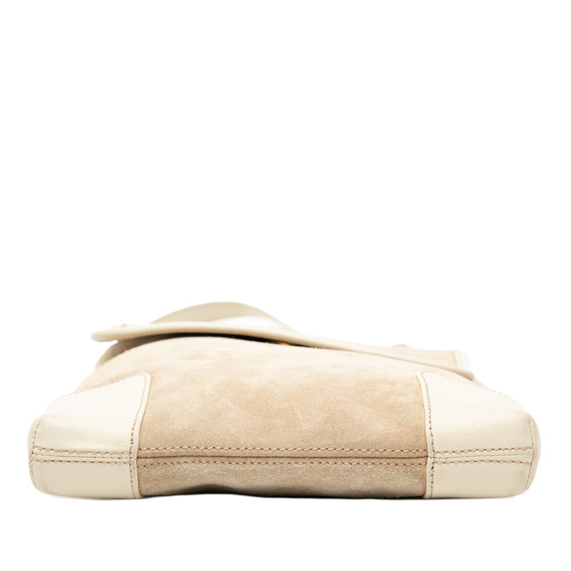 Loewe Beige Off-White Leather Shoulder Bag (Pre-Owned)