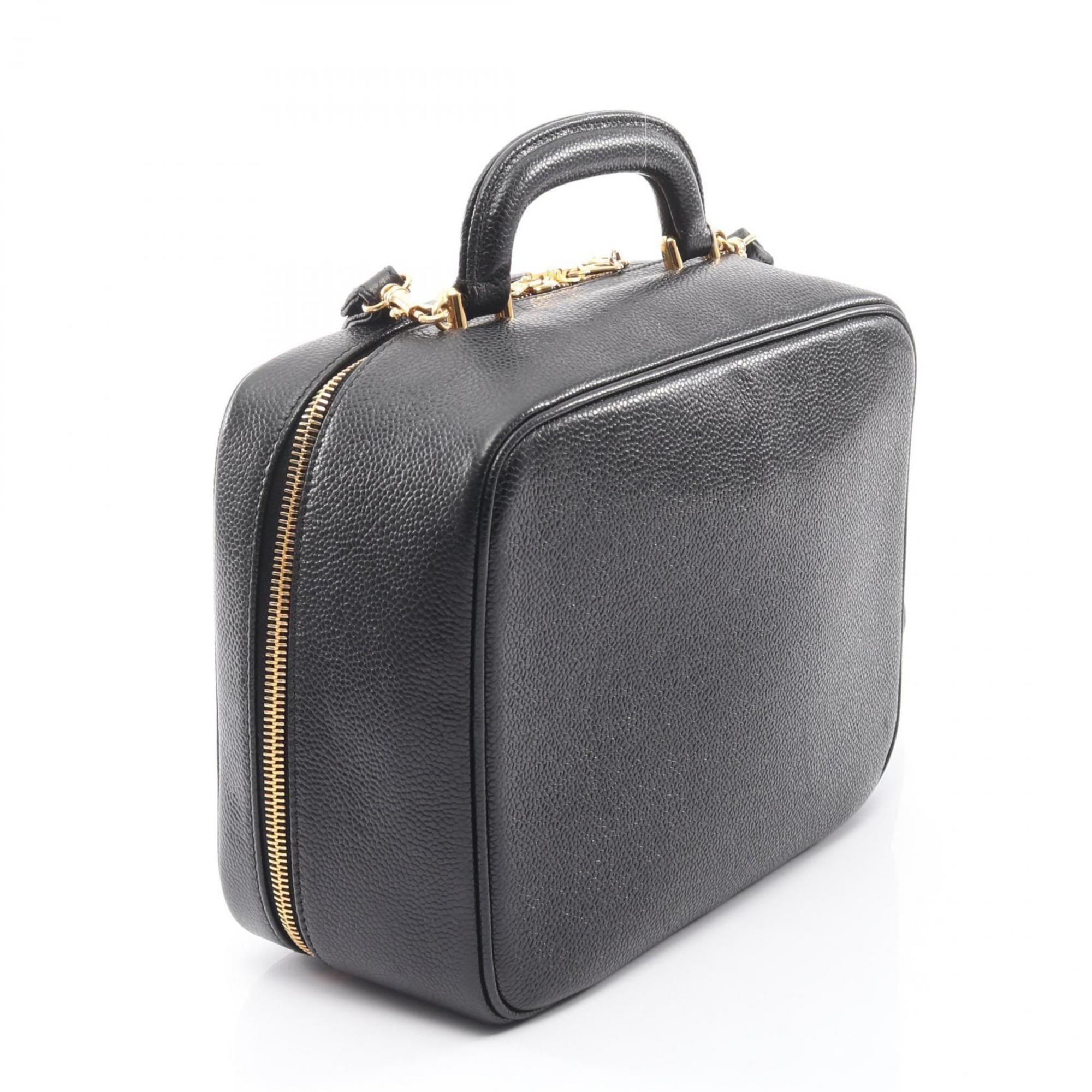 Chanel Black Leather Handbag (Pre-Owned)