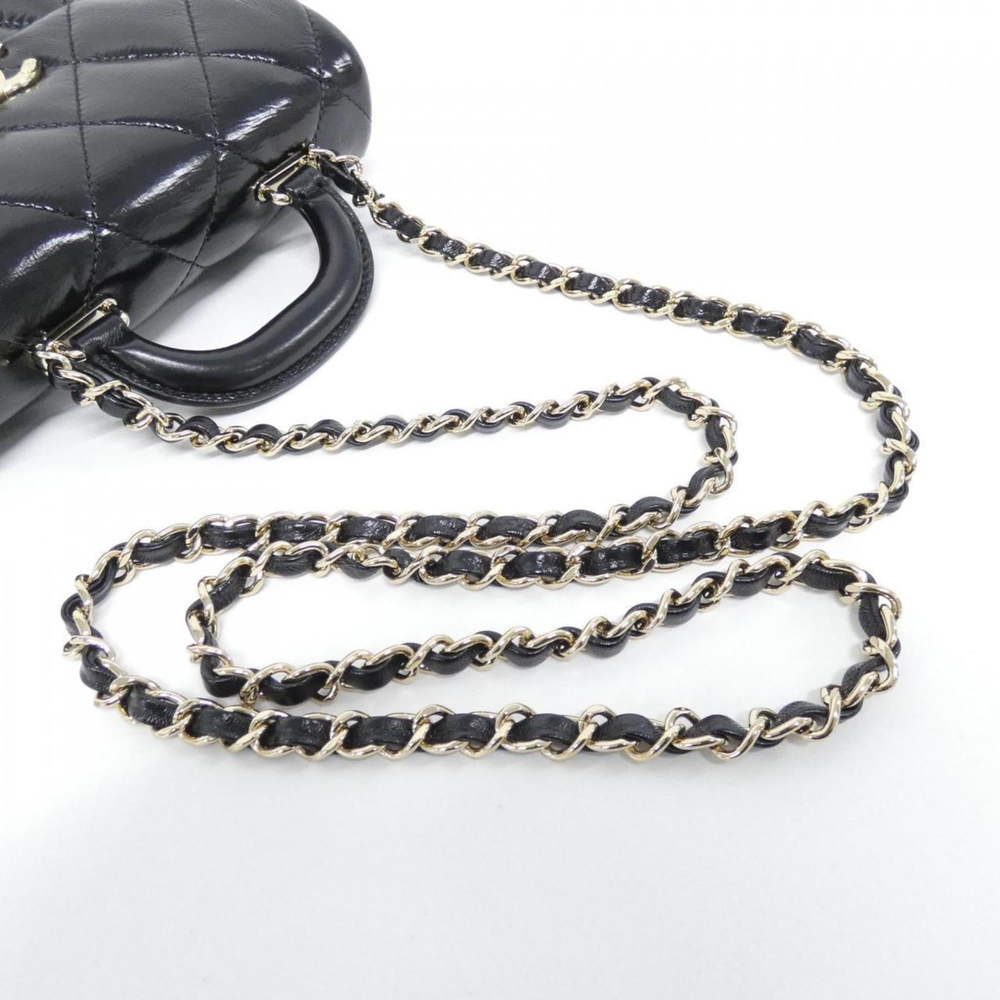 Chanel Black Leather Handbag (Pre-Owned)