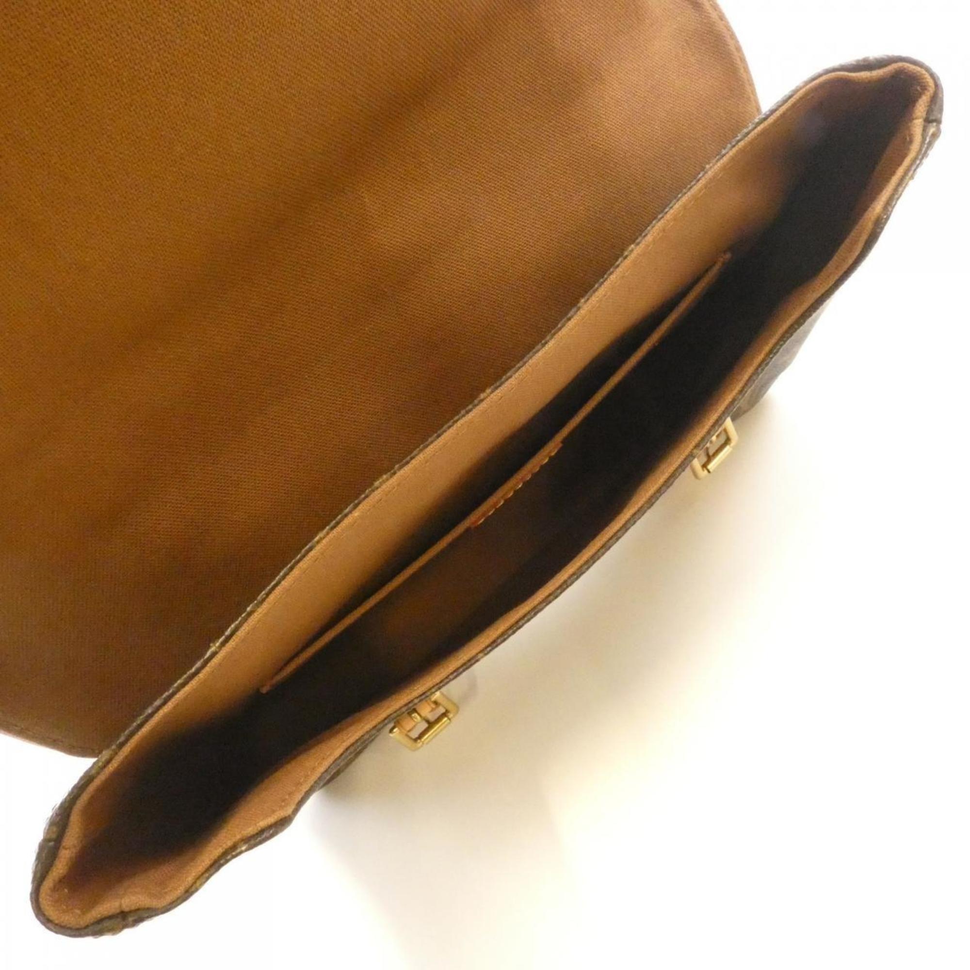 Louis Vuitton Brown Coated Canvas Backpack (Pre-Owned)