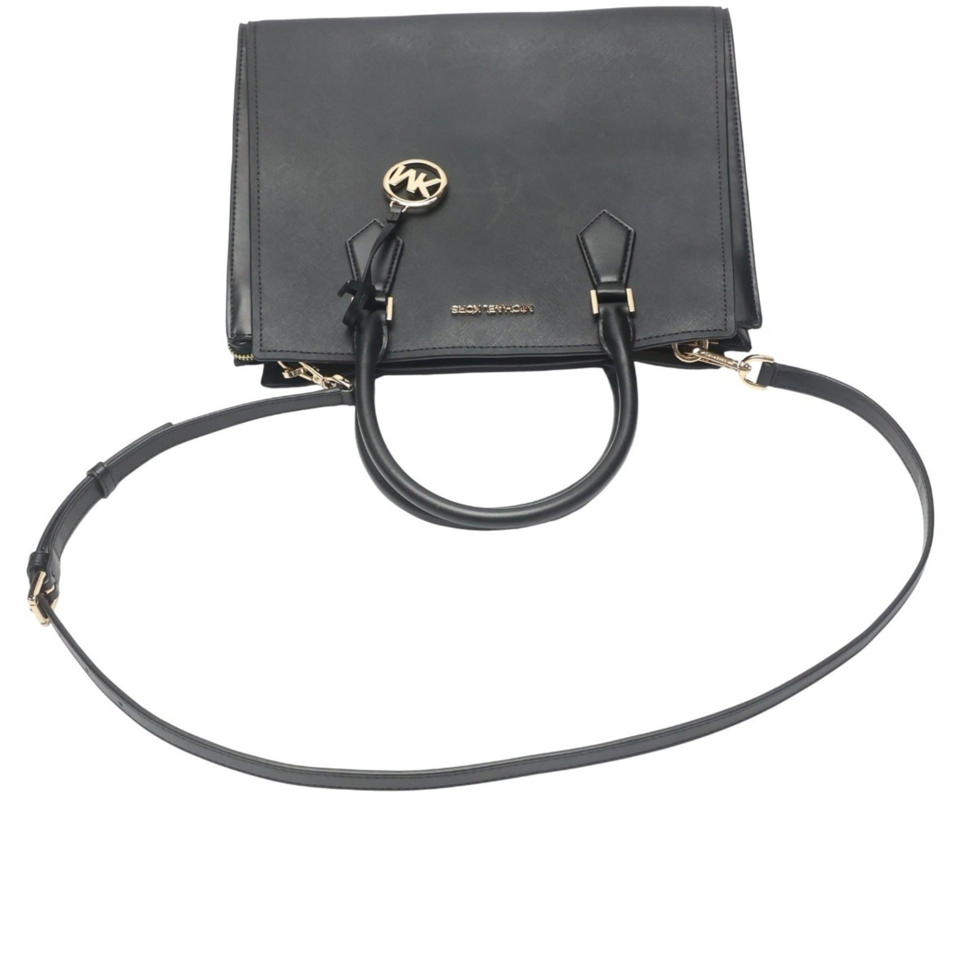 Michael Kors Black Leather Tote Bag (Pre-Owned)
