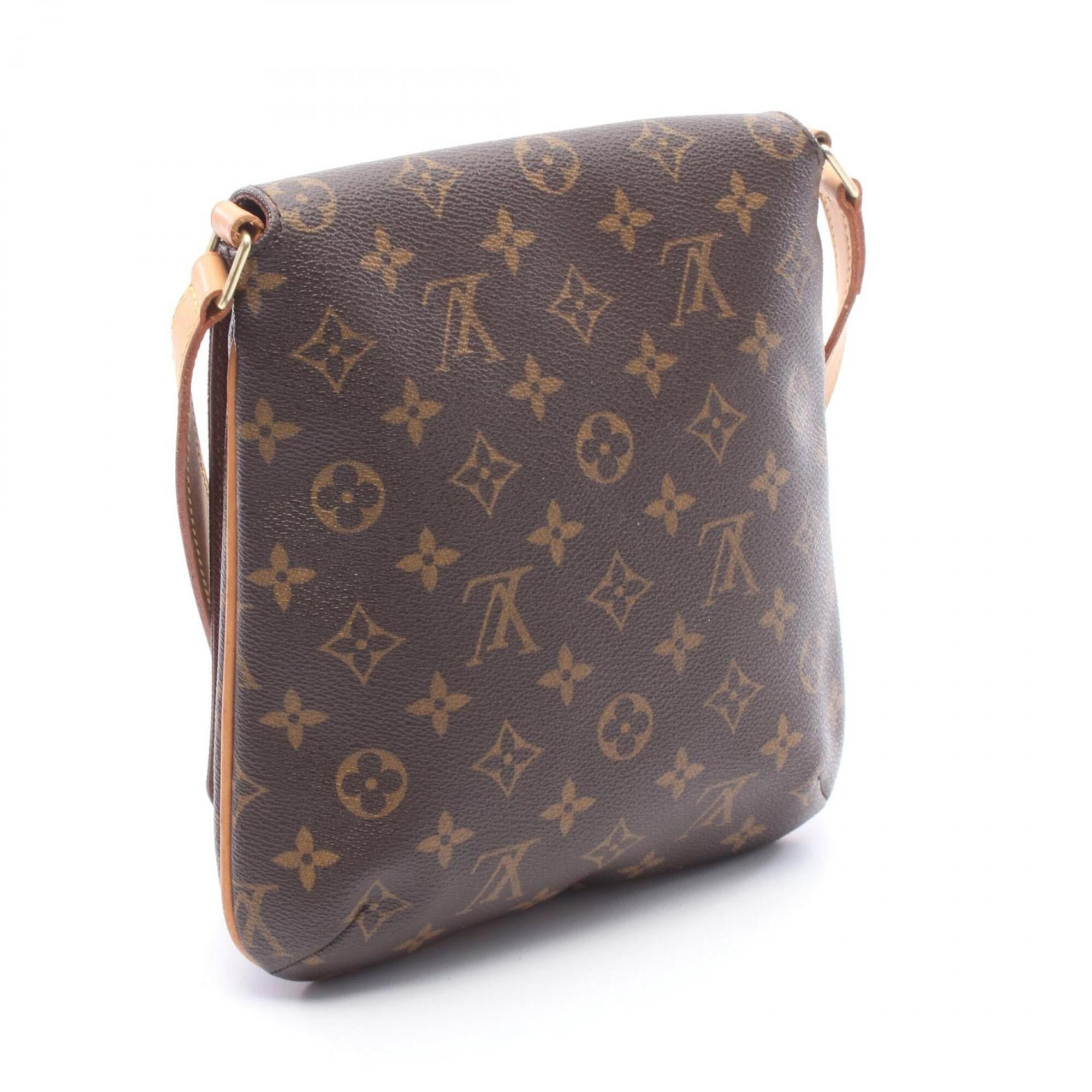 Louis Vuitton Brown Coated Canvas Pvc Monogram Leather Handbag Shoulder Bag (Pre-Owned)
