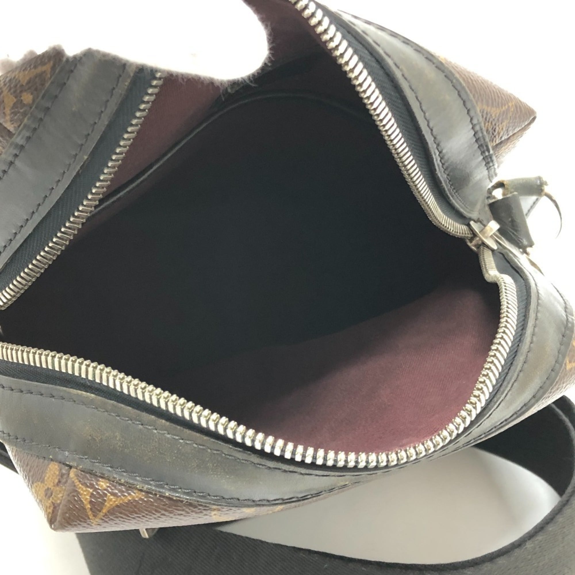 Louis Vuitton Black Brown Monogram Canvas Shoulder Bag (Pre-Owned)