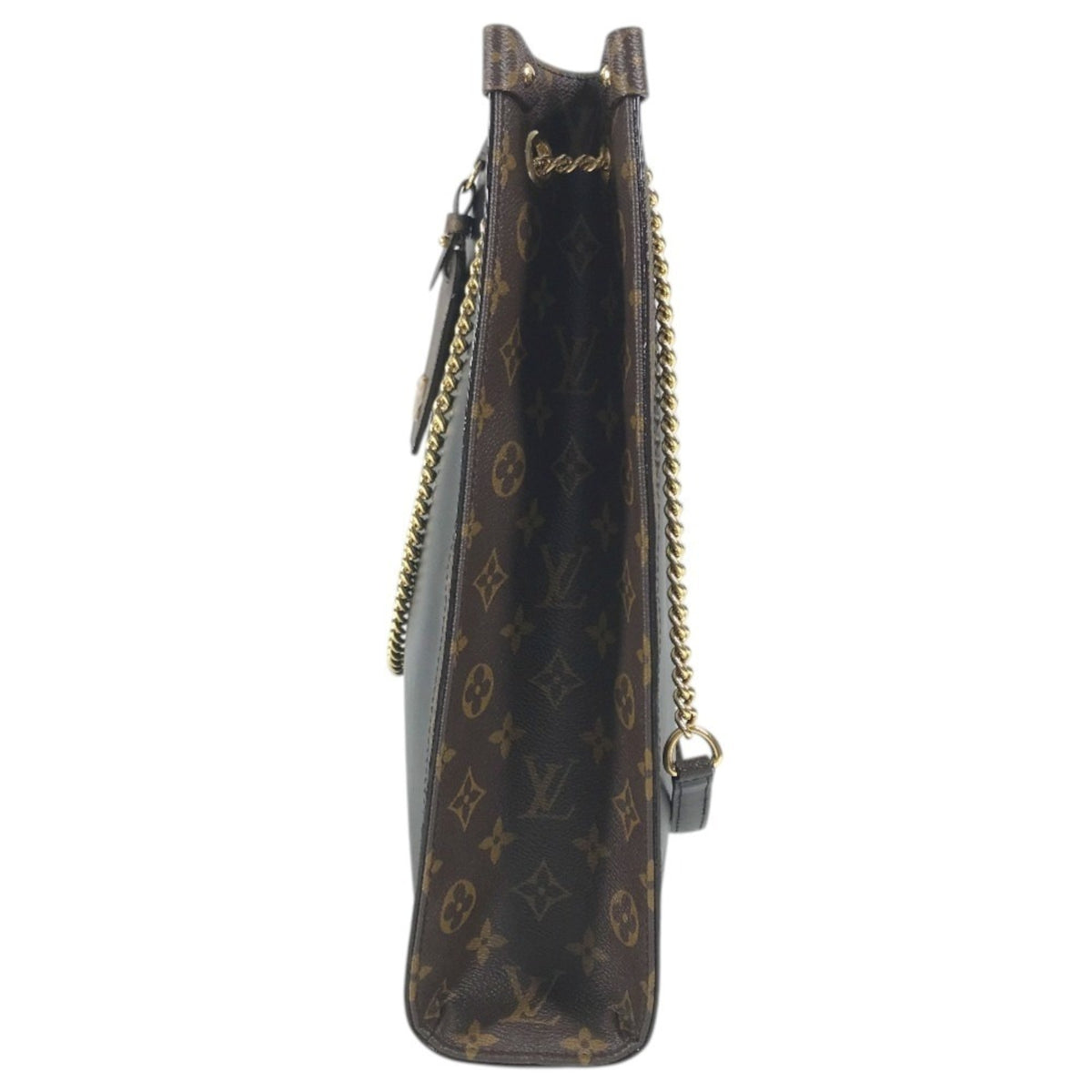 Louis Vuitton Black Brown Noir Leather Shoulder Bag Tote Bag (Pre-Owned)
