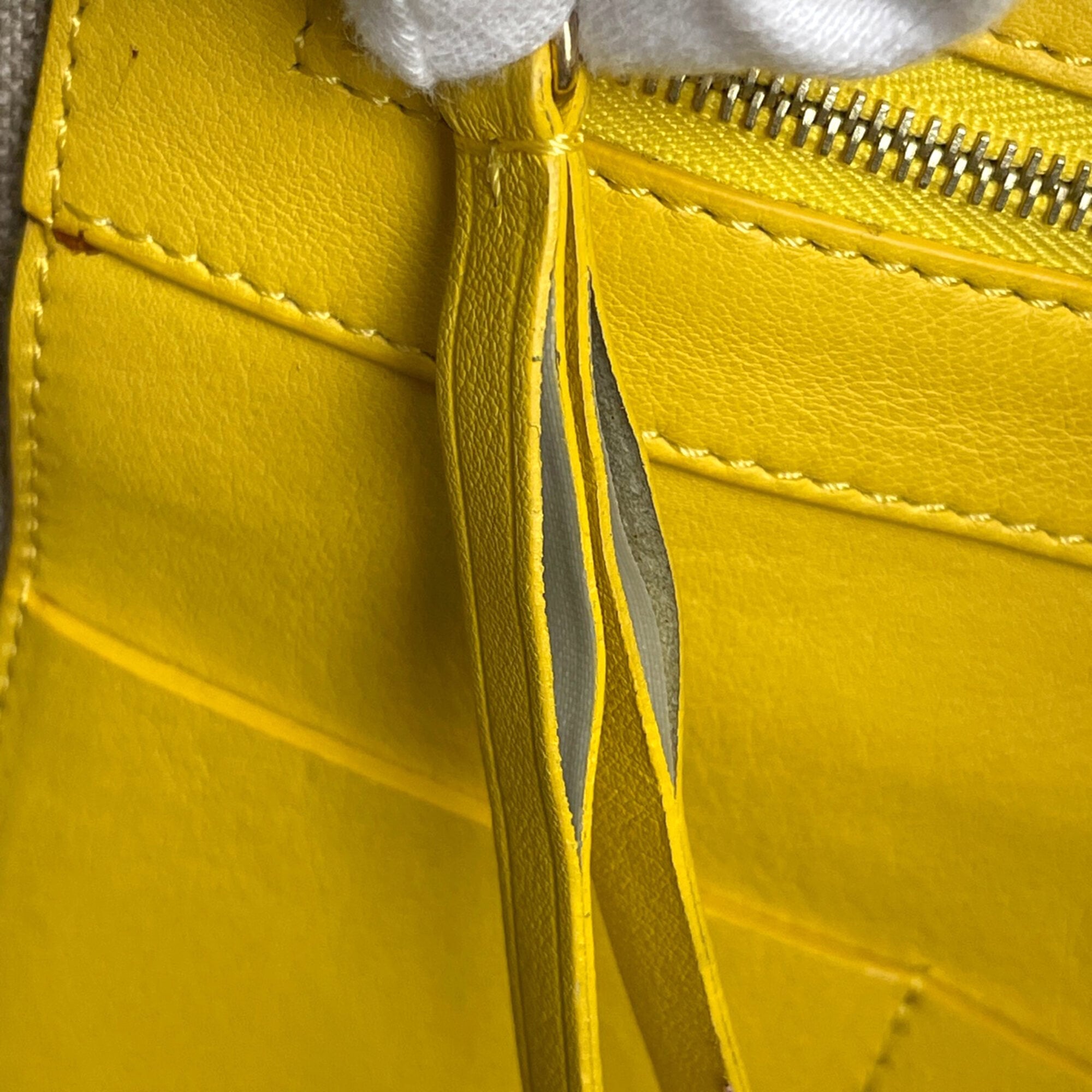 Celine Yellow Leather Shoulder Bag Tote Bag (Pre-Owned)
