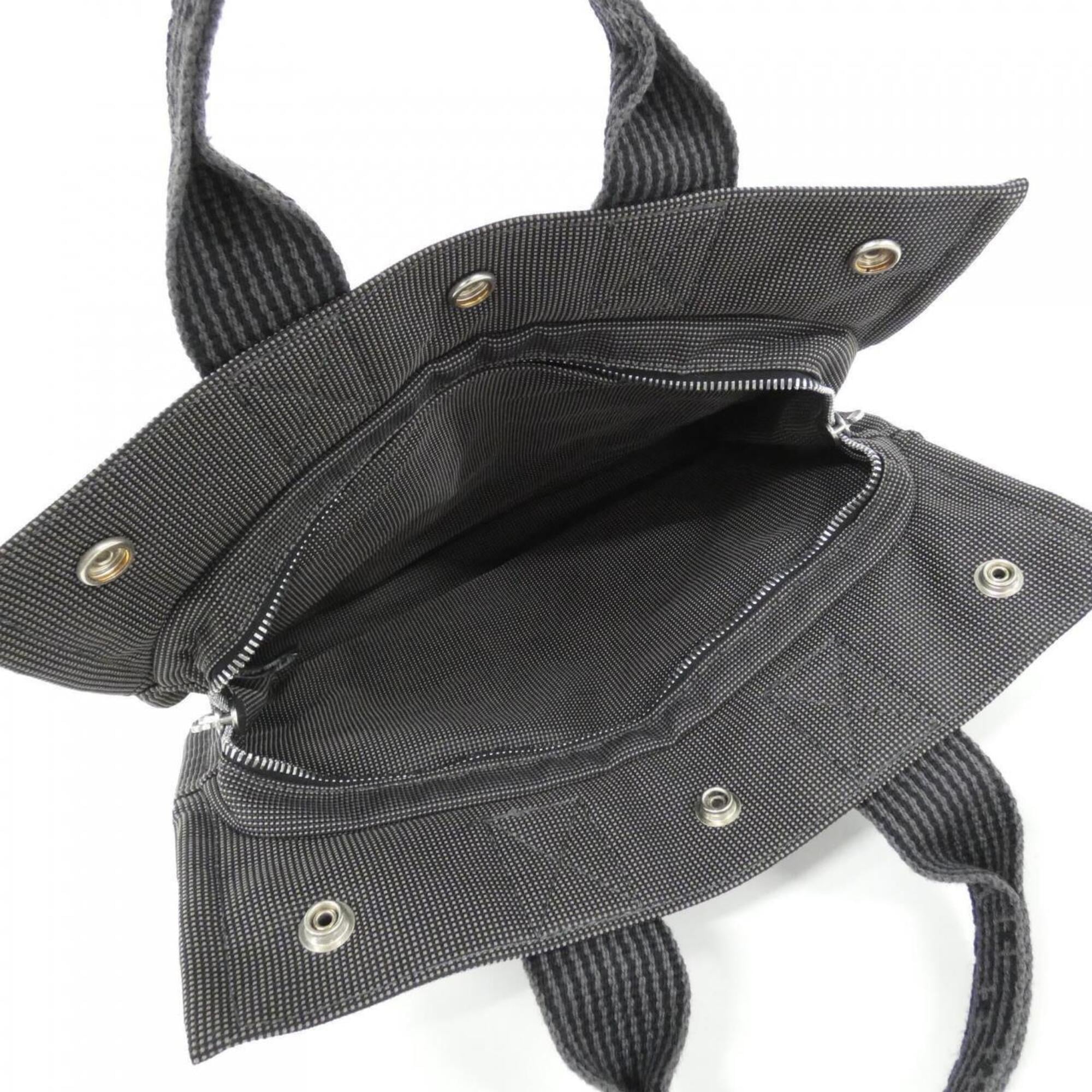 Hermes Black Canvas Handbag (Pre-Owned)