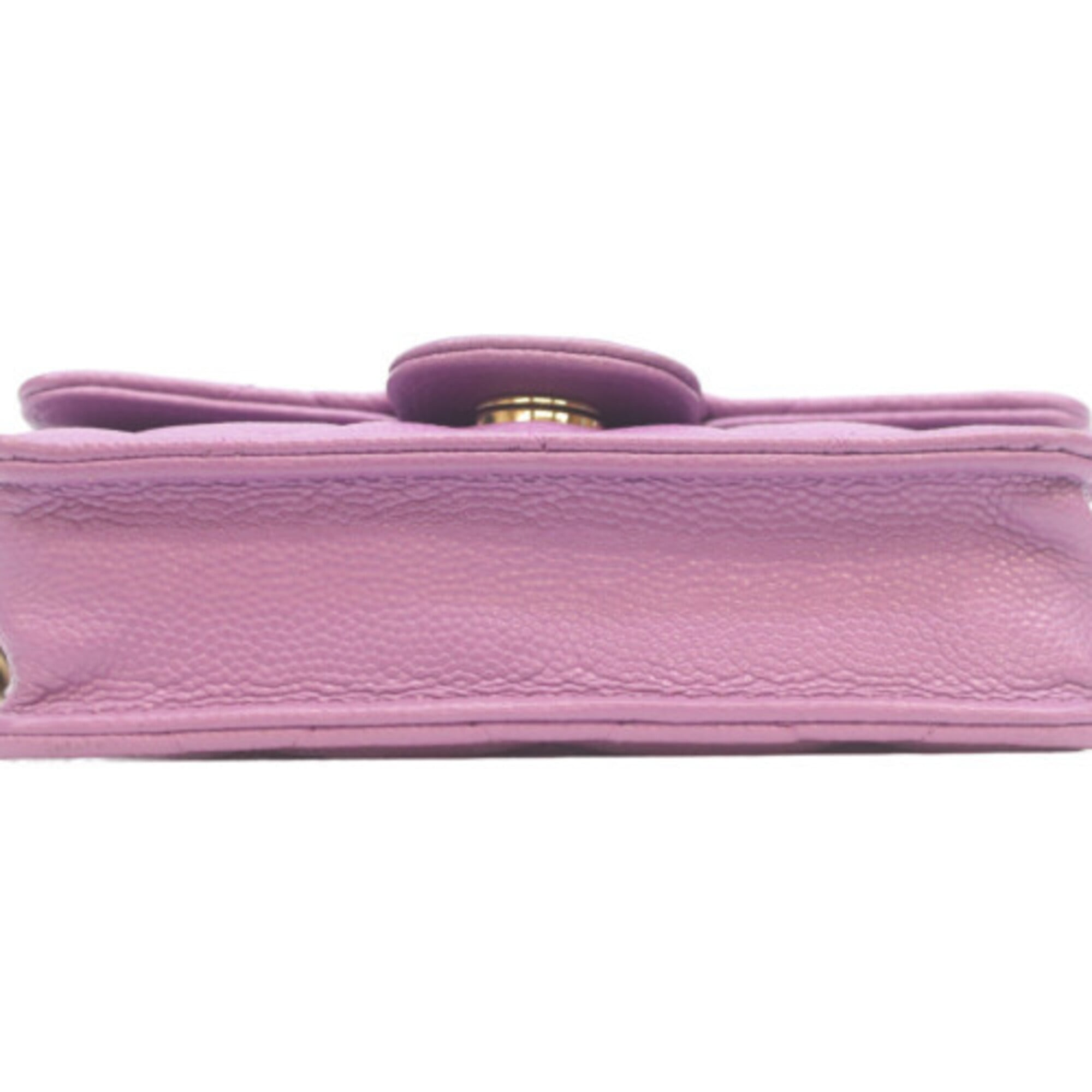 Chanel Purple Grained Calfskin Shoulder Bag (Pre-Owned)