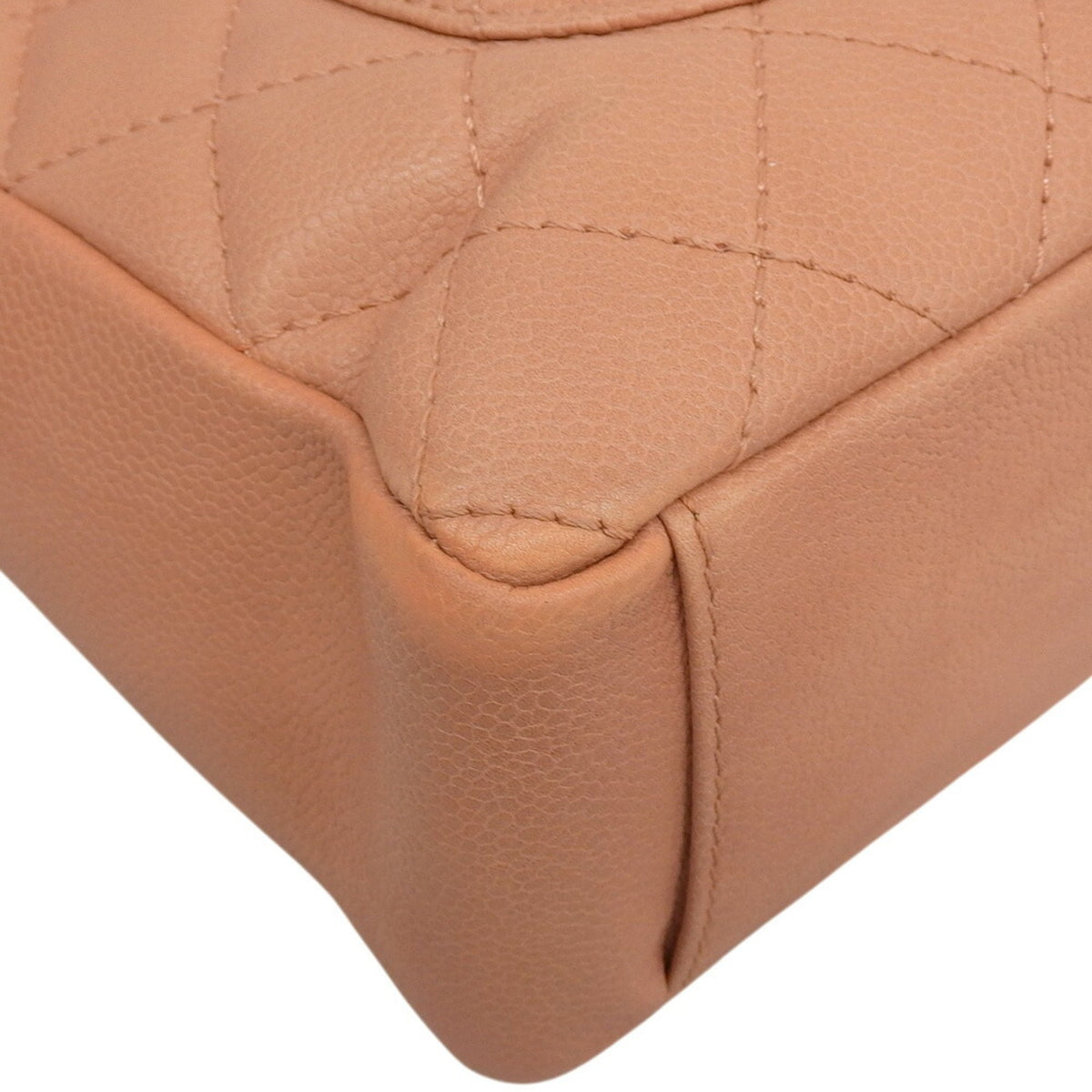 Chanel Salmon Pink Grained Calfskin Tote Bag (Pre-Owned)
