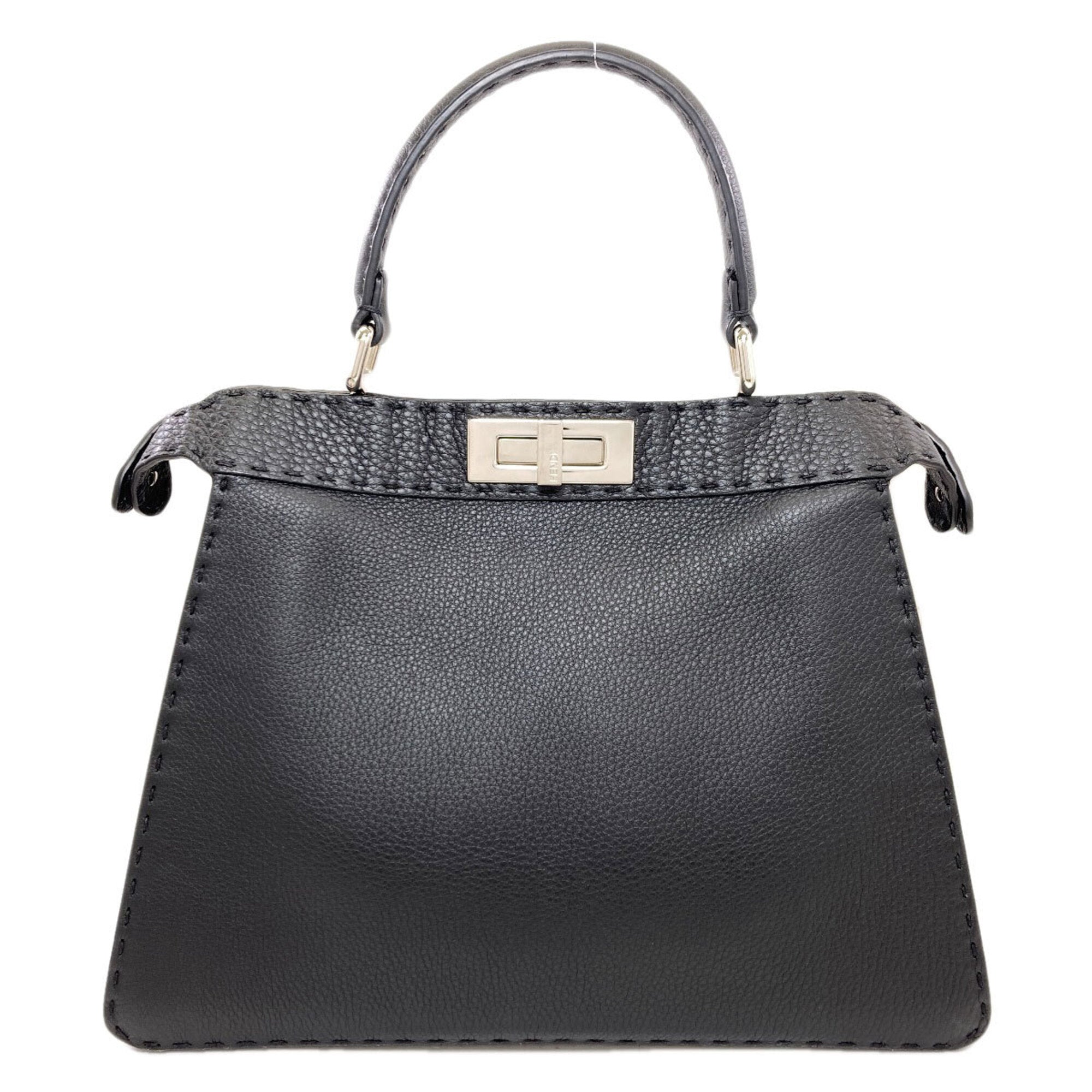 Fendi Black Leather Handbag (Pre-Owned)