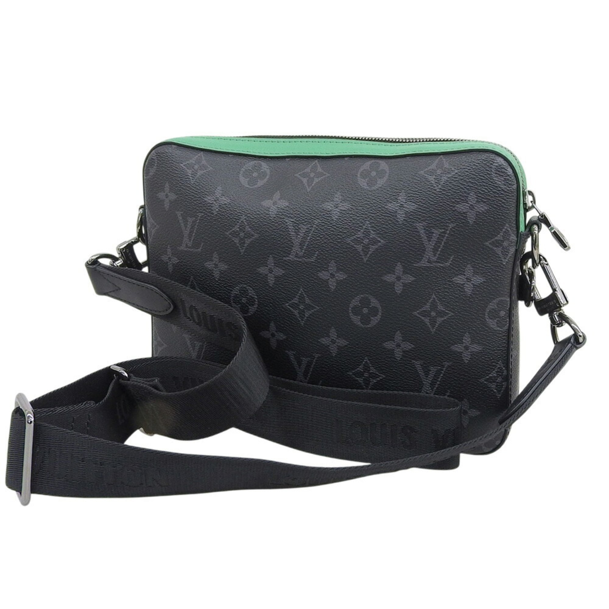Louis Vuitton Green Monogram Eclipse Pvc Shoulder Bag (Pre-Owned)