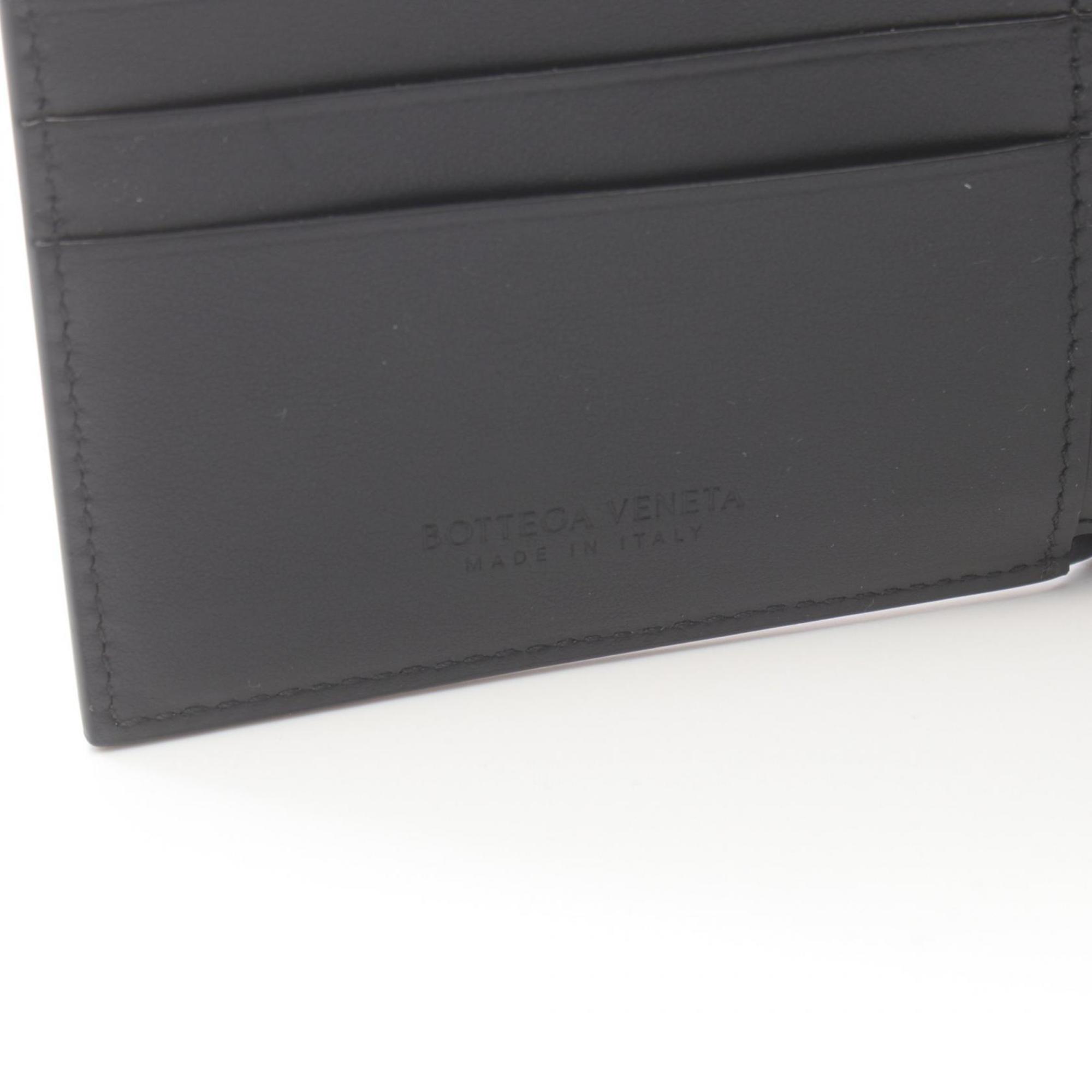 Bottega Veneta Black Leather Wallet (Bi-Fold) (Pre-Owned)