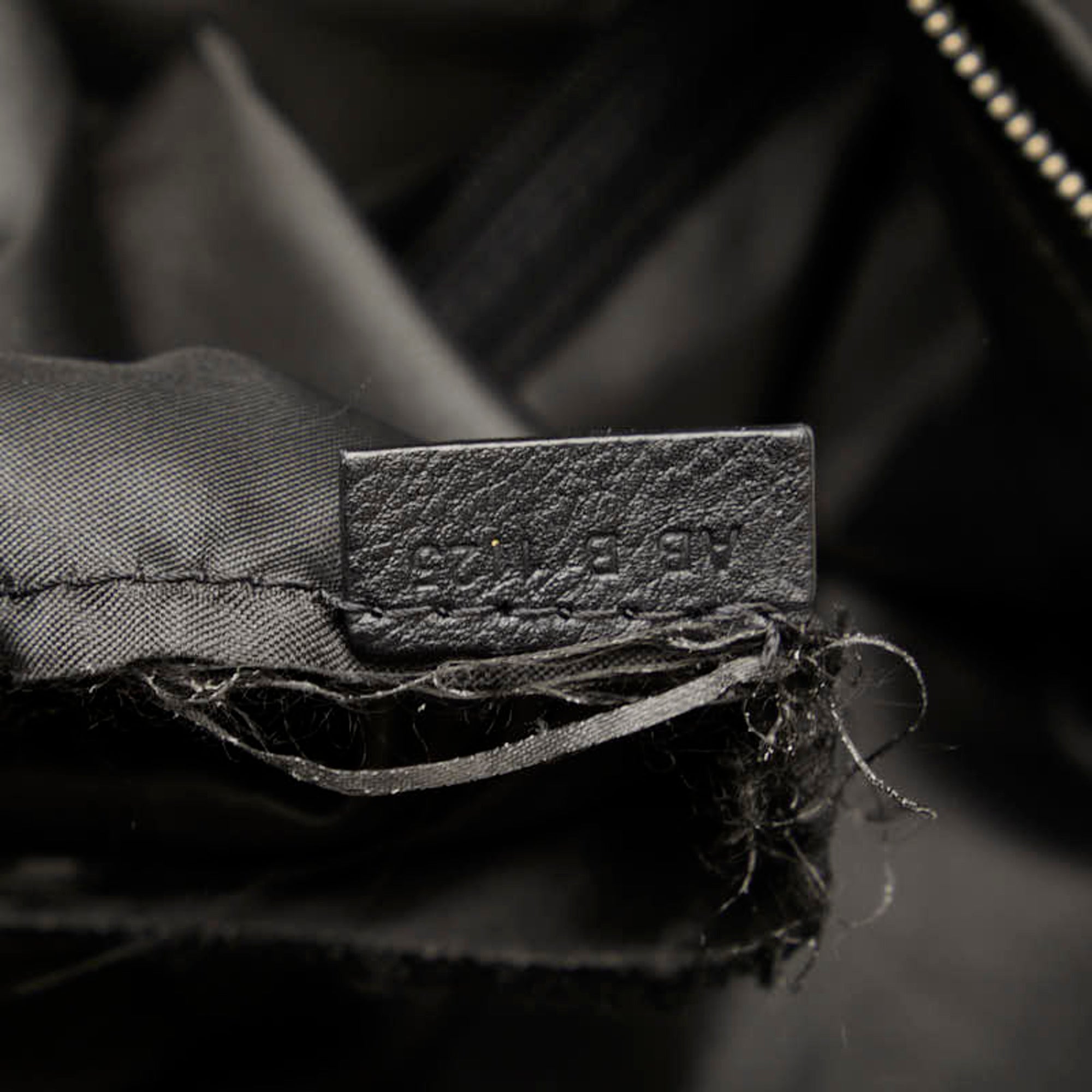 Givenchy Black Nylon Leather Clutch Bag (Pre-Owned)