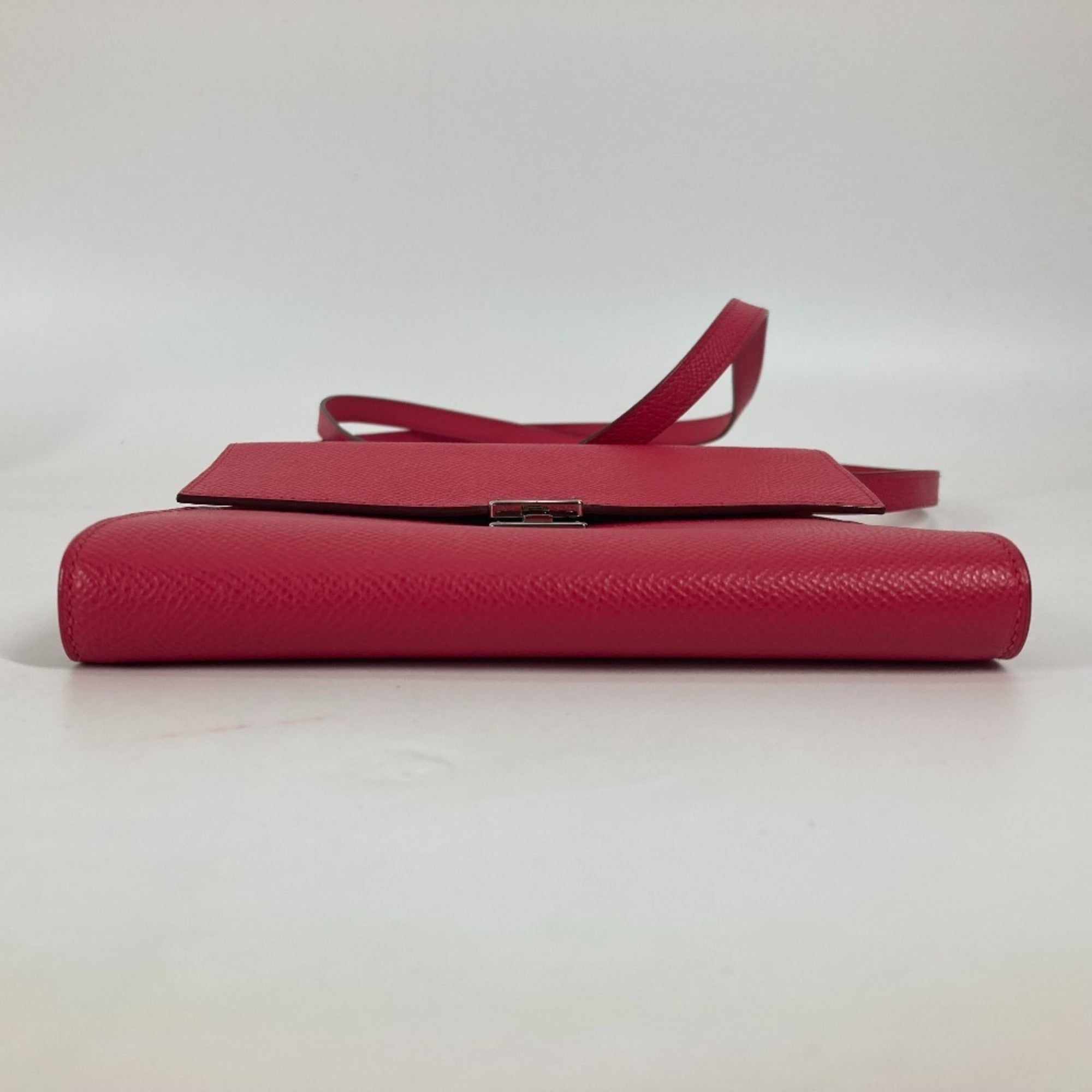 Hermes Pink Epsom Leather Pochette Shoulder Bag (Pre-Owned)